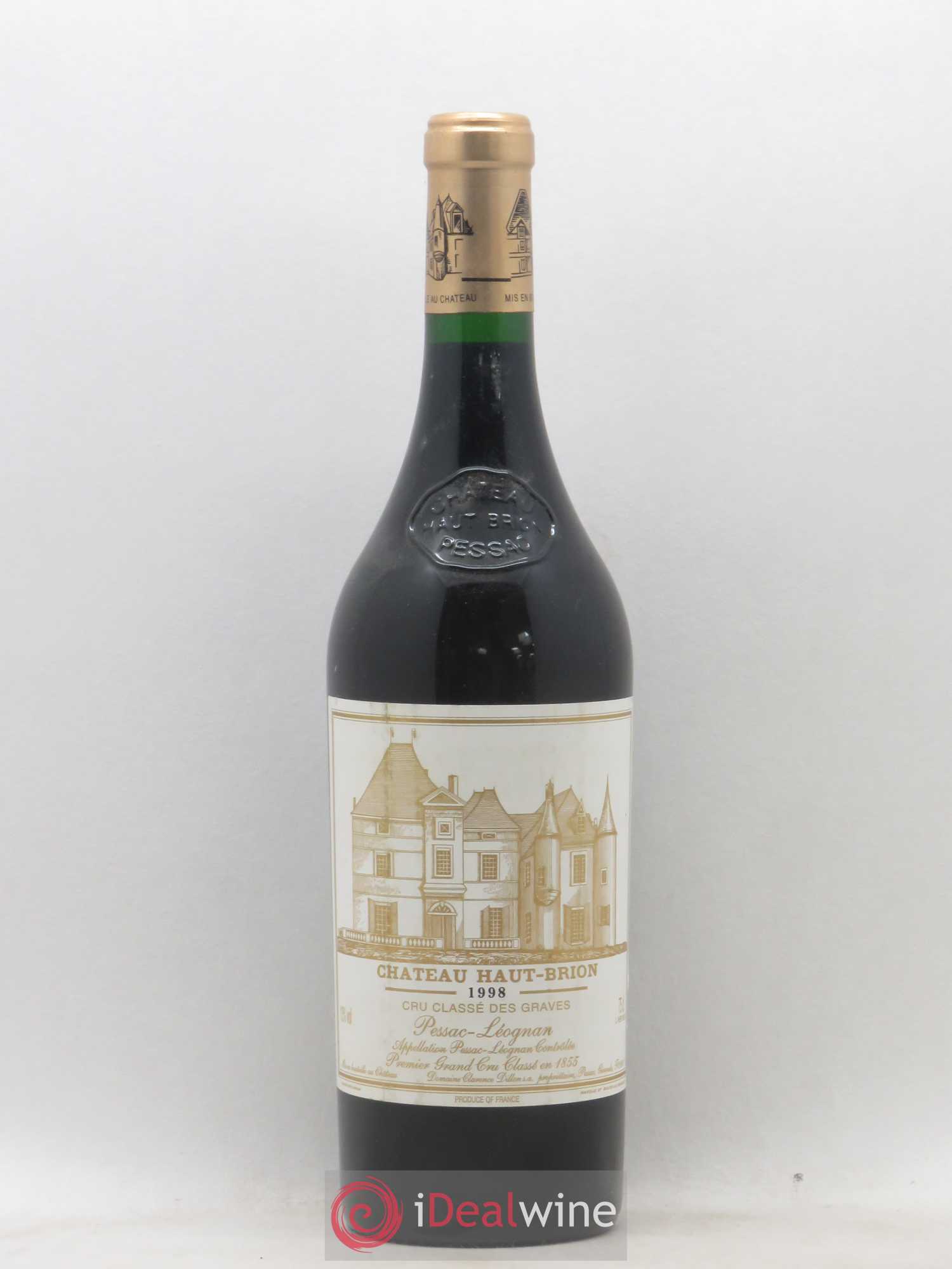 Château Haut Brion 1er Grand Cru Classé 1998 - Lot de 1 bouteille - 0
