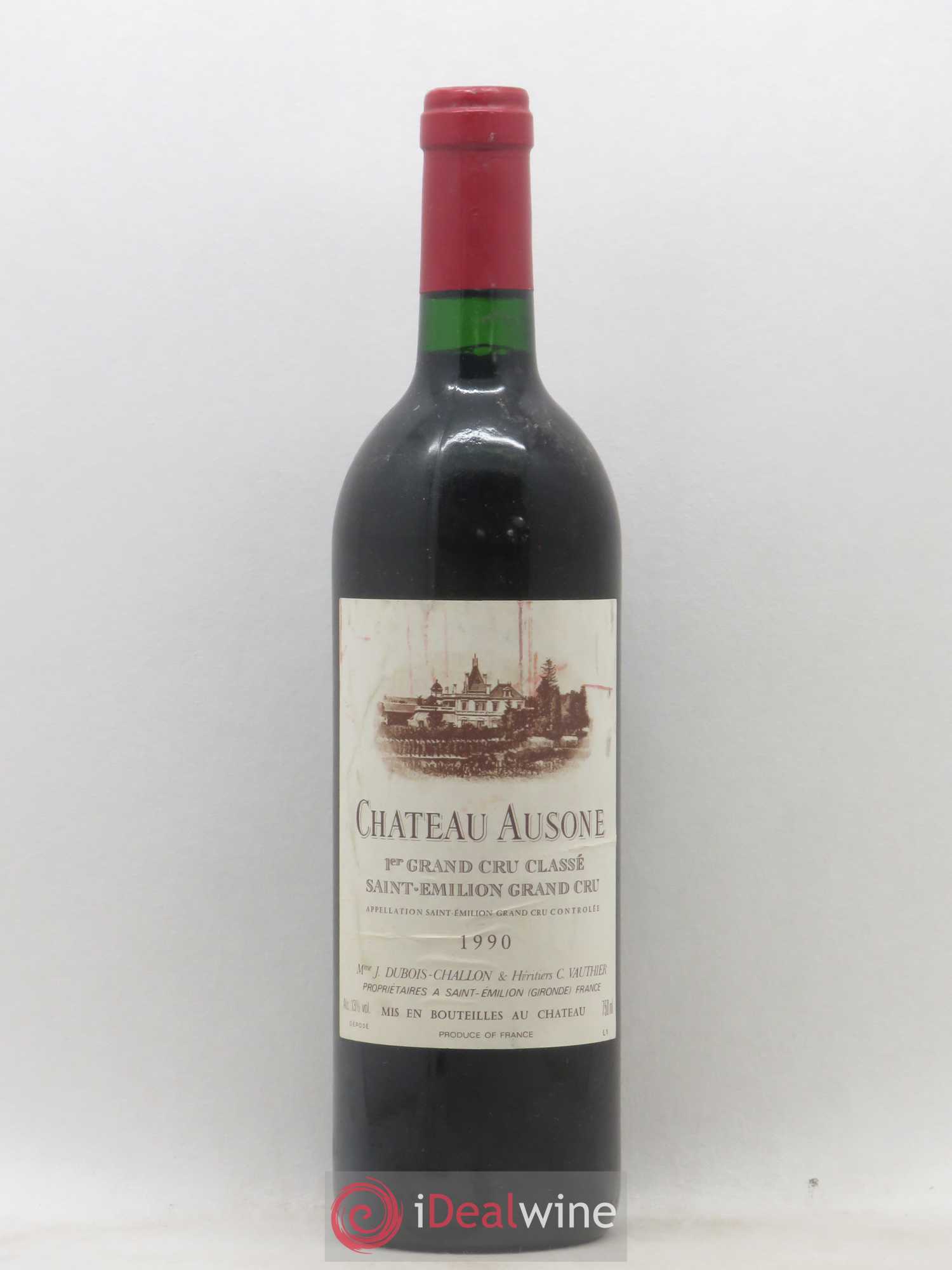 Château Ausone 1er Grand Cru Classé A 1990 - Lot de 1 bouteille - 0