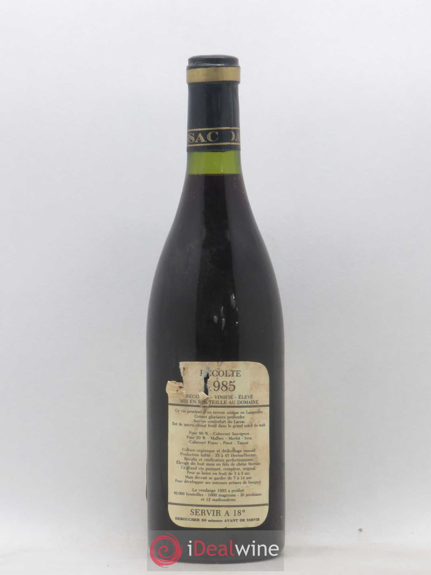 Saint-Guilhem-le-Désert - Cité d'Aniane Mas Daumas Gassac Famille Guibert de La Vaissière 1985 - Lot de 1 bouteille - 1
