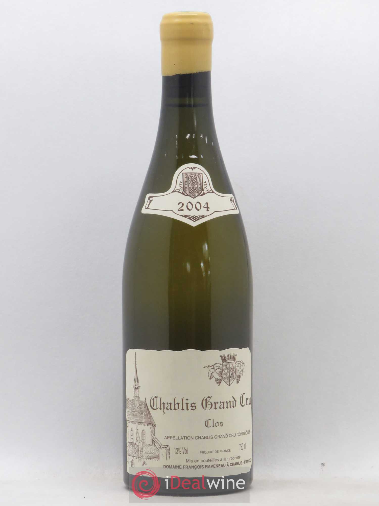 Chablis Grand Cru Clos Raveneau (Domaine) 2004 - Lot de 1 bouteille - 0