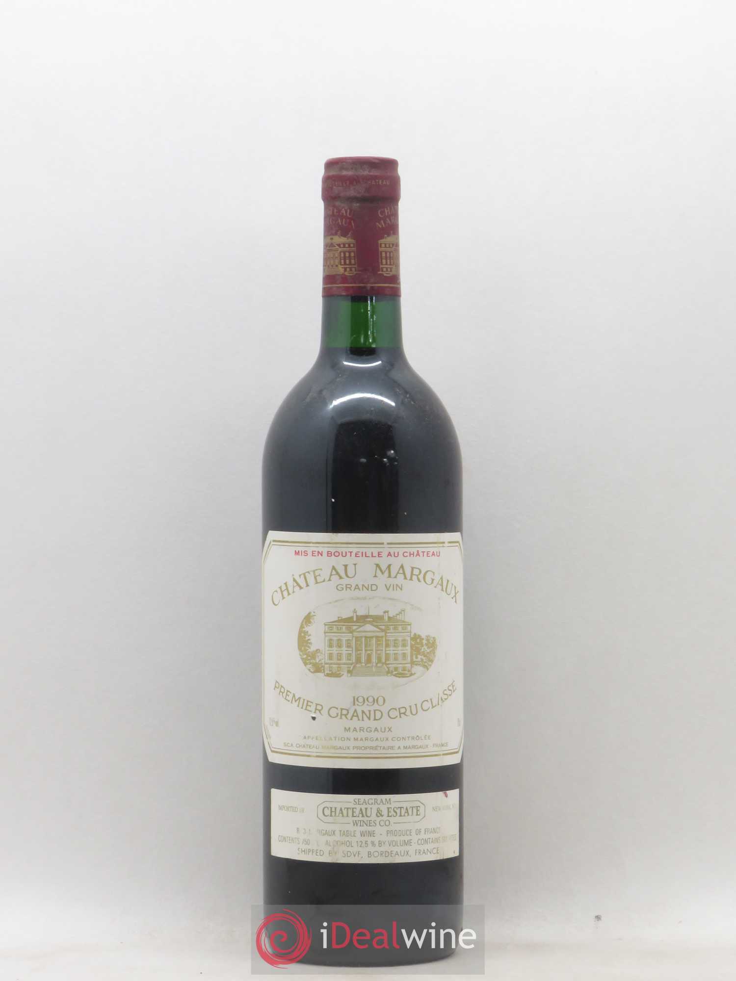 Château Margaux 1er Grand Cru Classé 1990 - Lot de 1 bouteille - 0