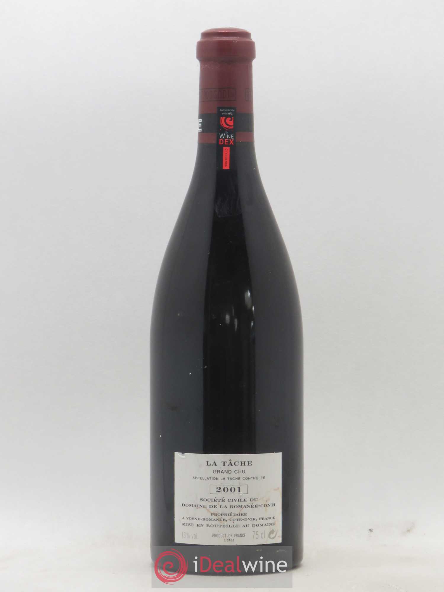 La Tâche Grand Cru Domaine de la Romanée-Conti 2001 - Lot de 1 bouteille - 1