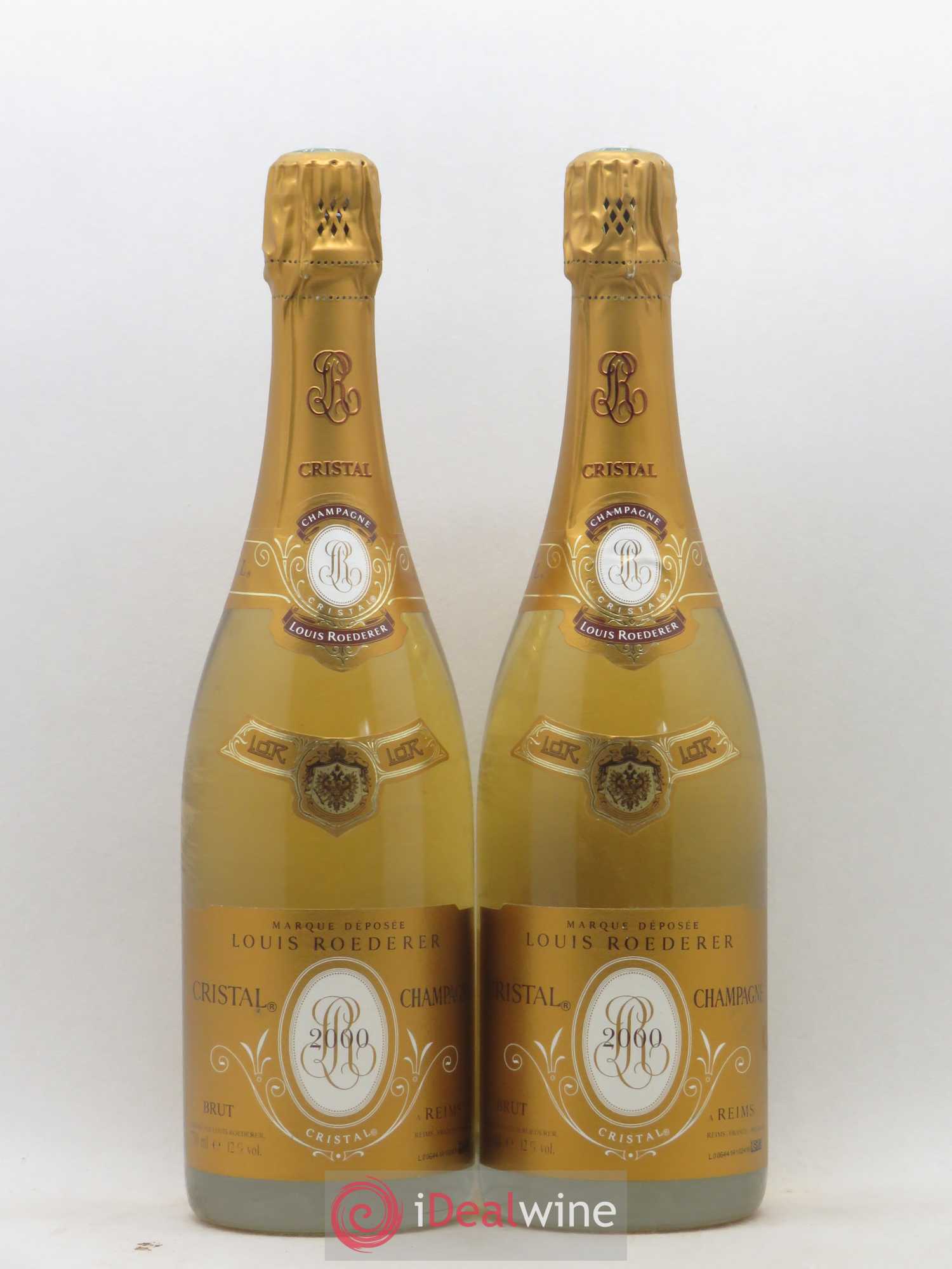 Cristal Louis Roederer Brut 2000 - Lot de 2 bouteilles - 0