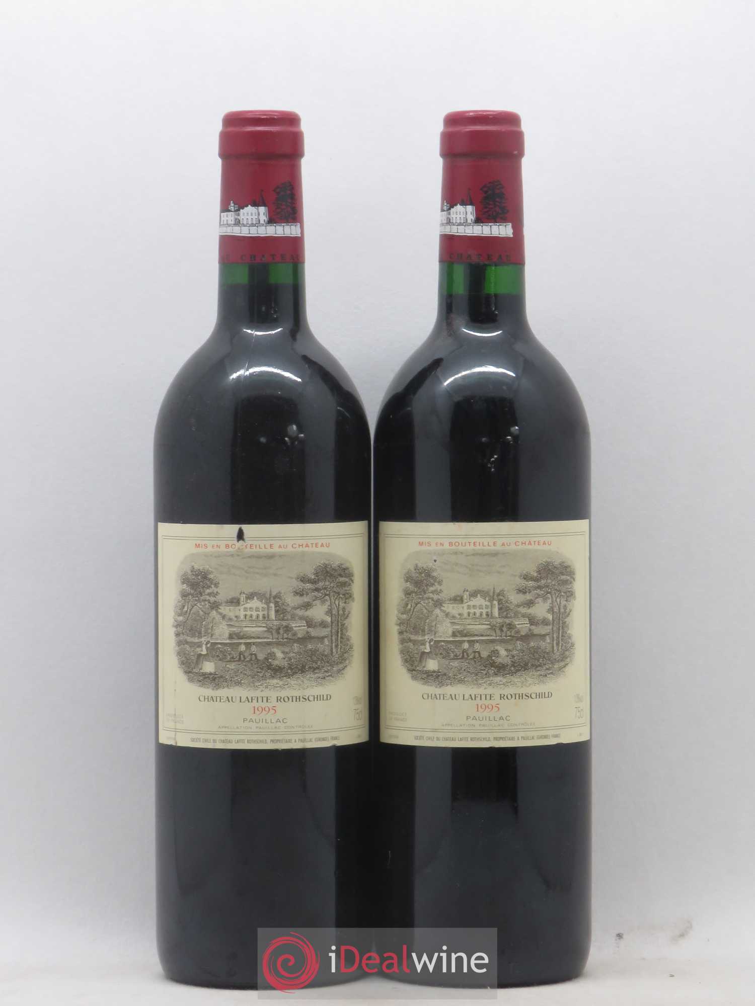 Château Lafite Rothschild 1er Grand Cru Classé 1995 - Lot de 2 bouteilles - 0