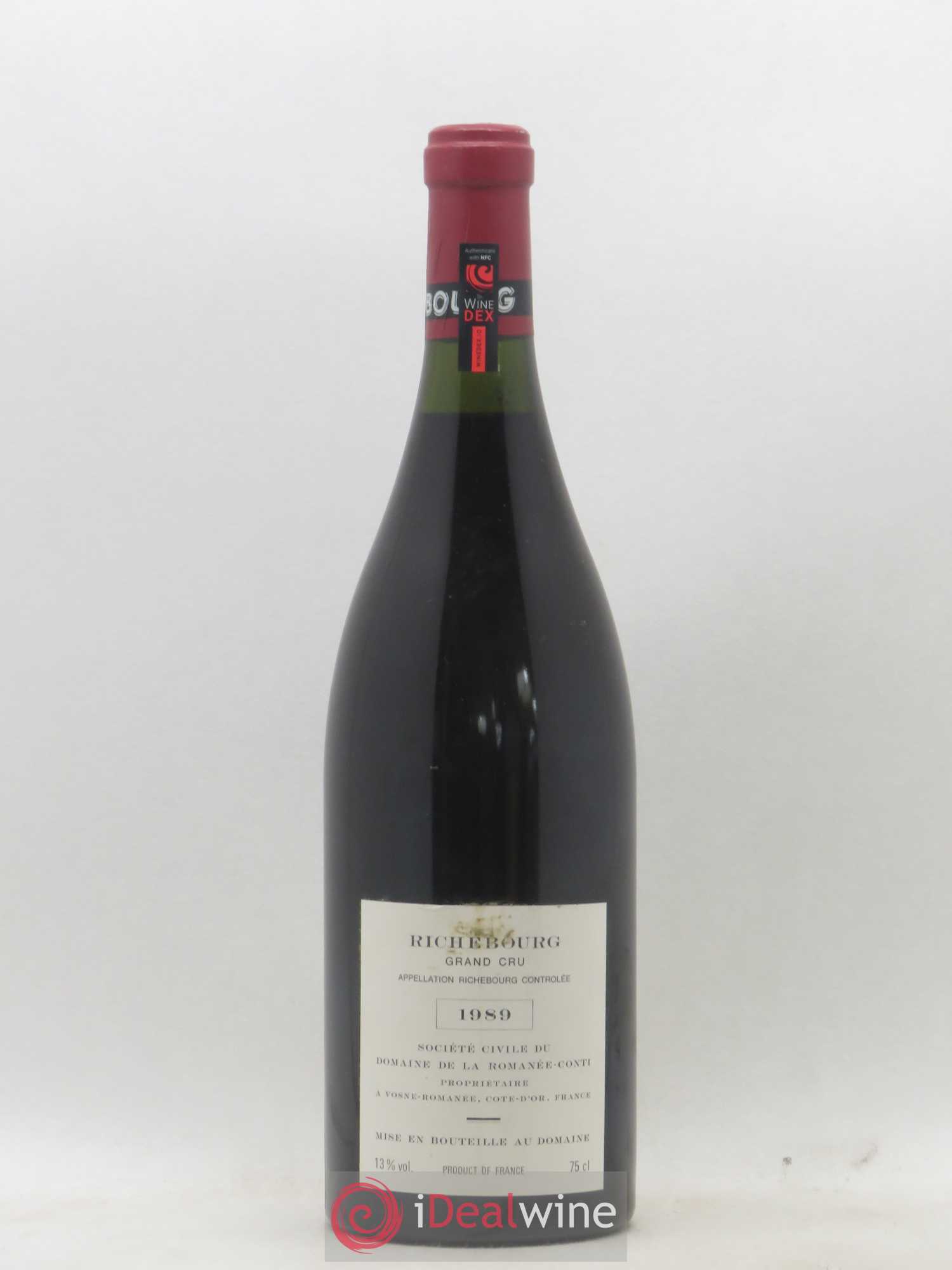 Richebourg Grand Cru Domaine de la Romanée-Conti 1989 - Lot de 1 bouteille - 1