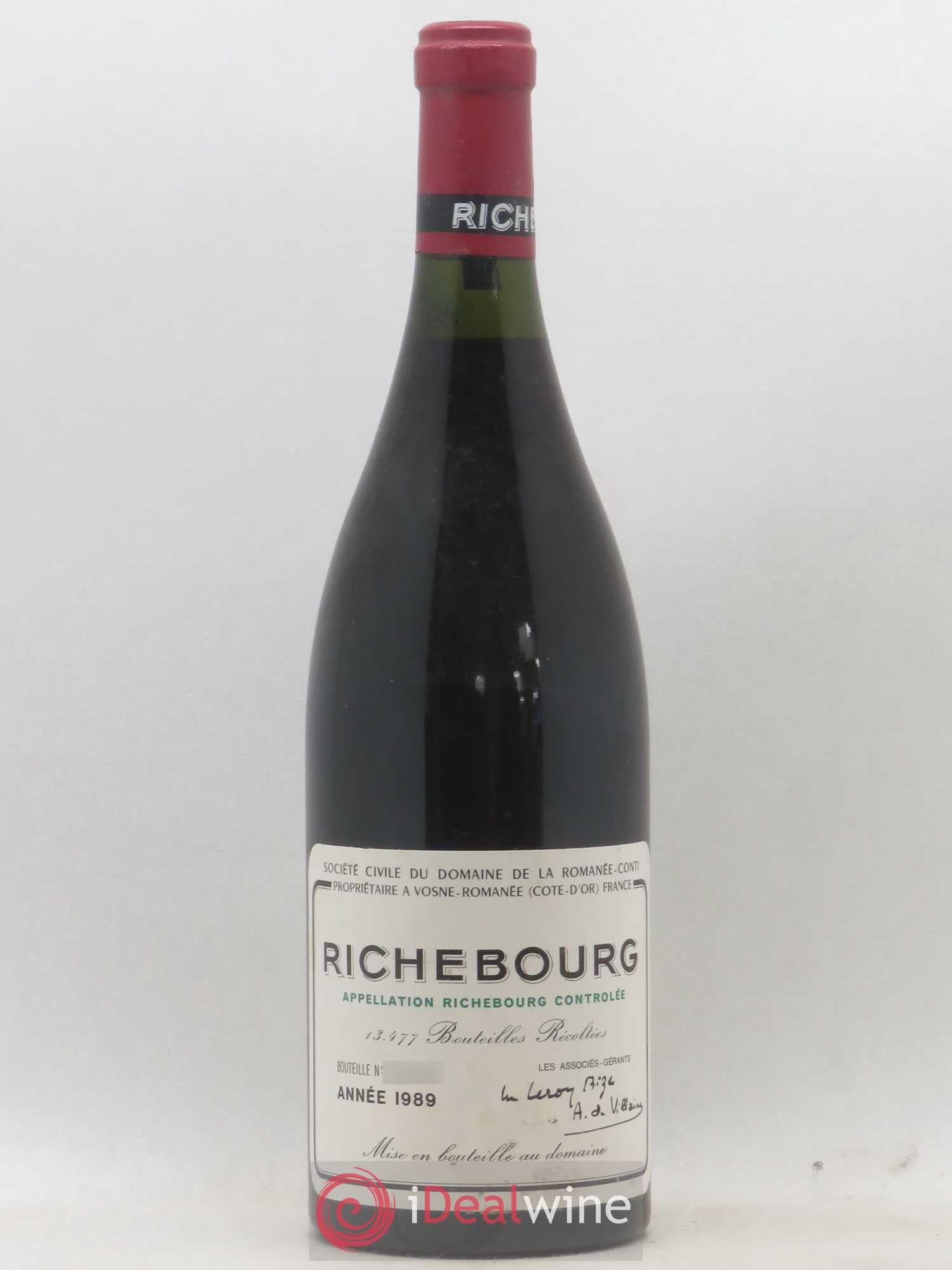 Richebourg Grand Cru Domaine de la Romanée-Conti 1989 - Lot de 1 bouteille - 0