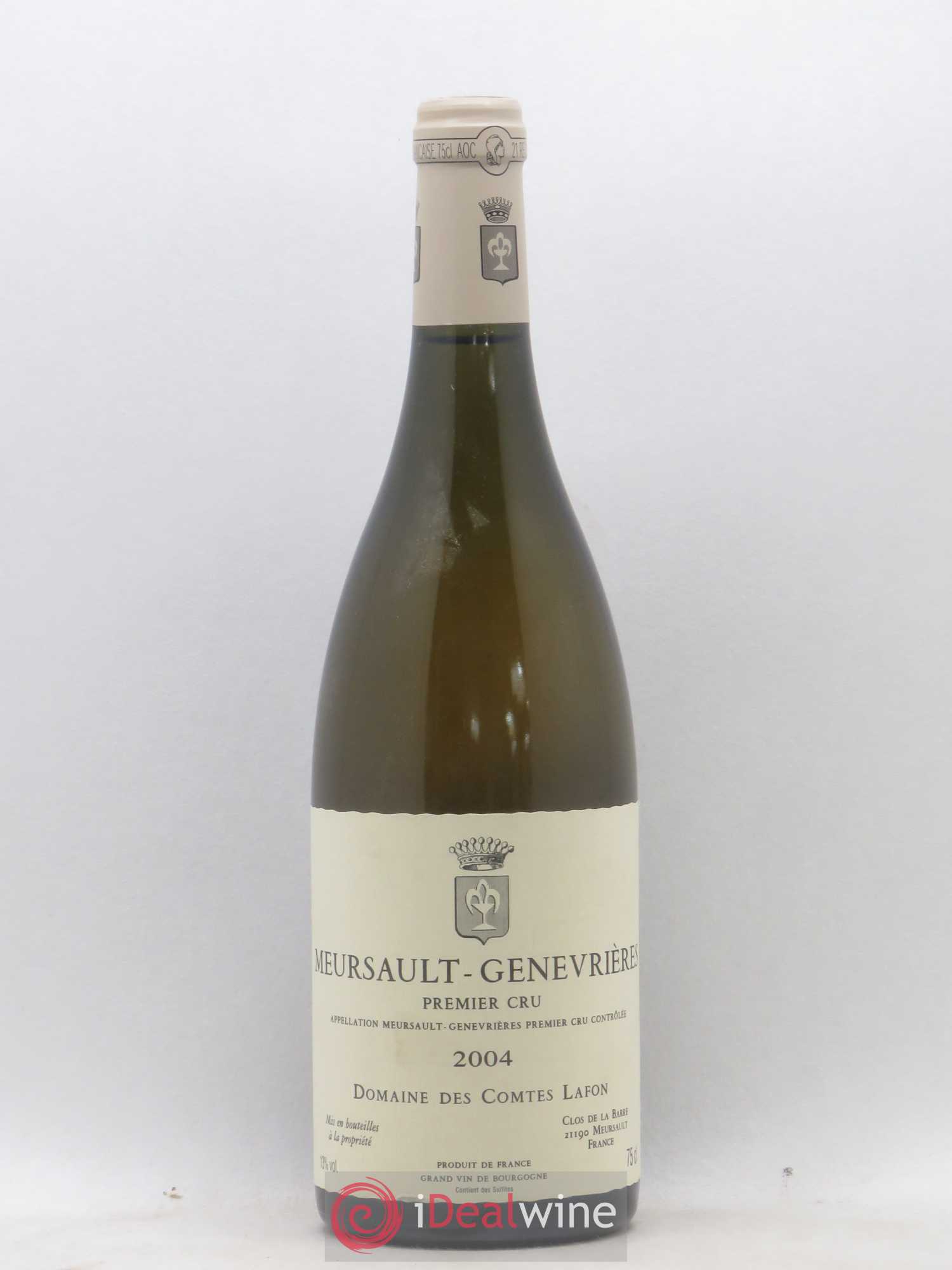 Meursault 1er Cru Genevrières Comtes Lafon (Domaine des) 2004 - Lot de 1 bouteille - 0