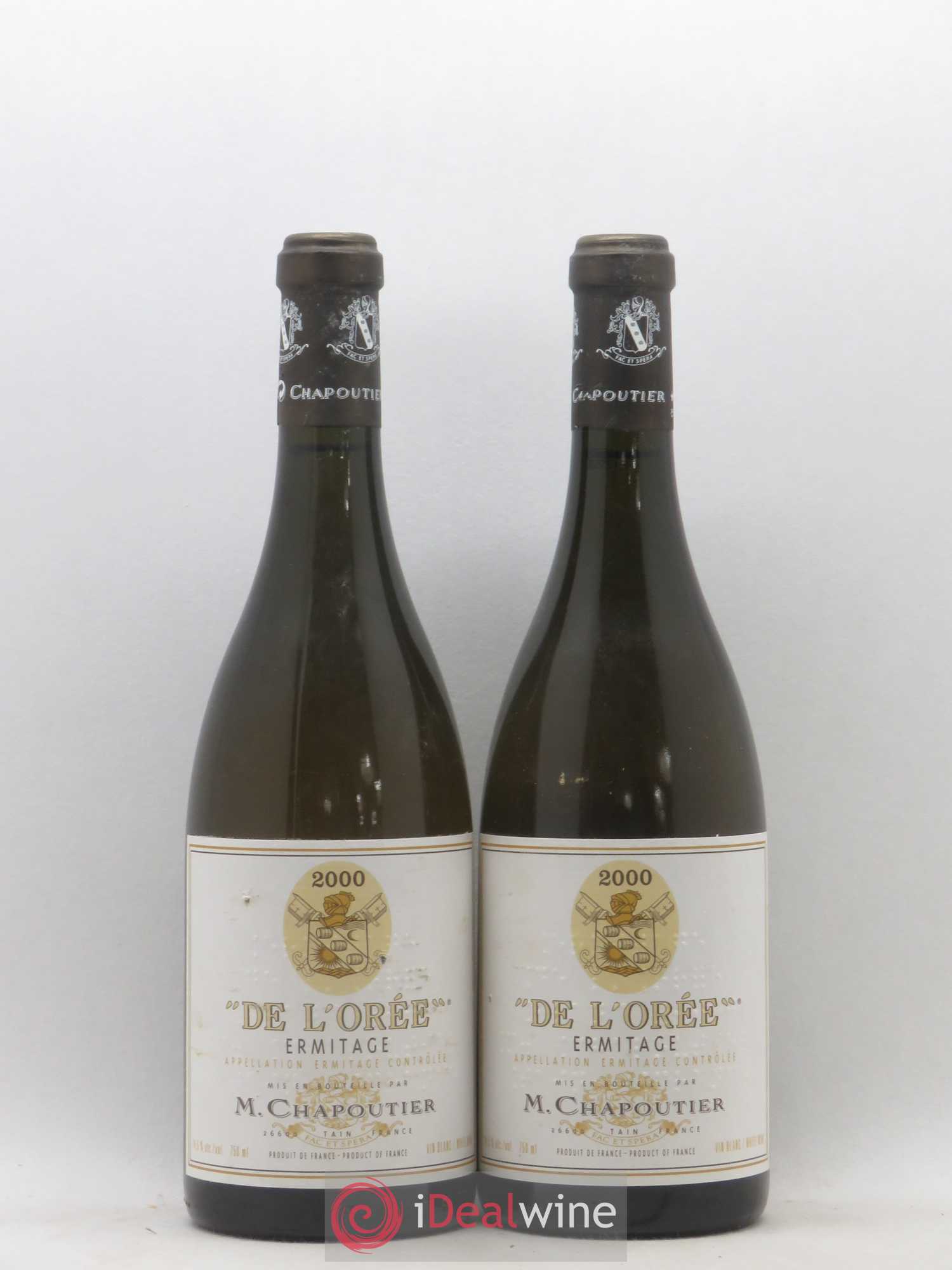 Hermitage Ermitage de l'Orée Chapoutier 2000 - Lot de 2 bouteilles - 0