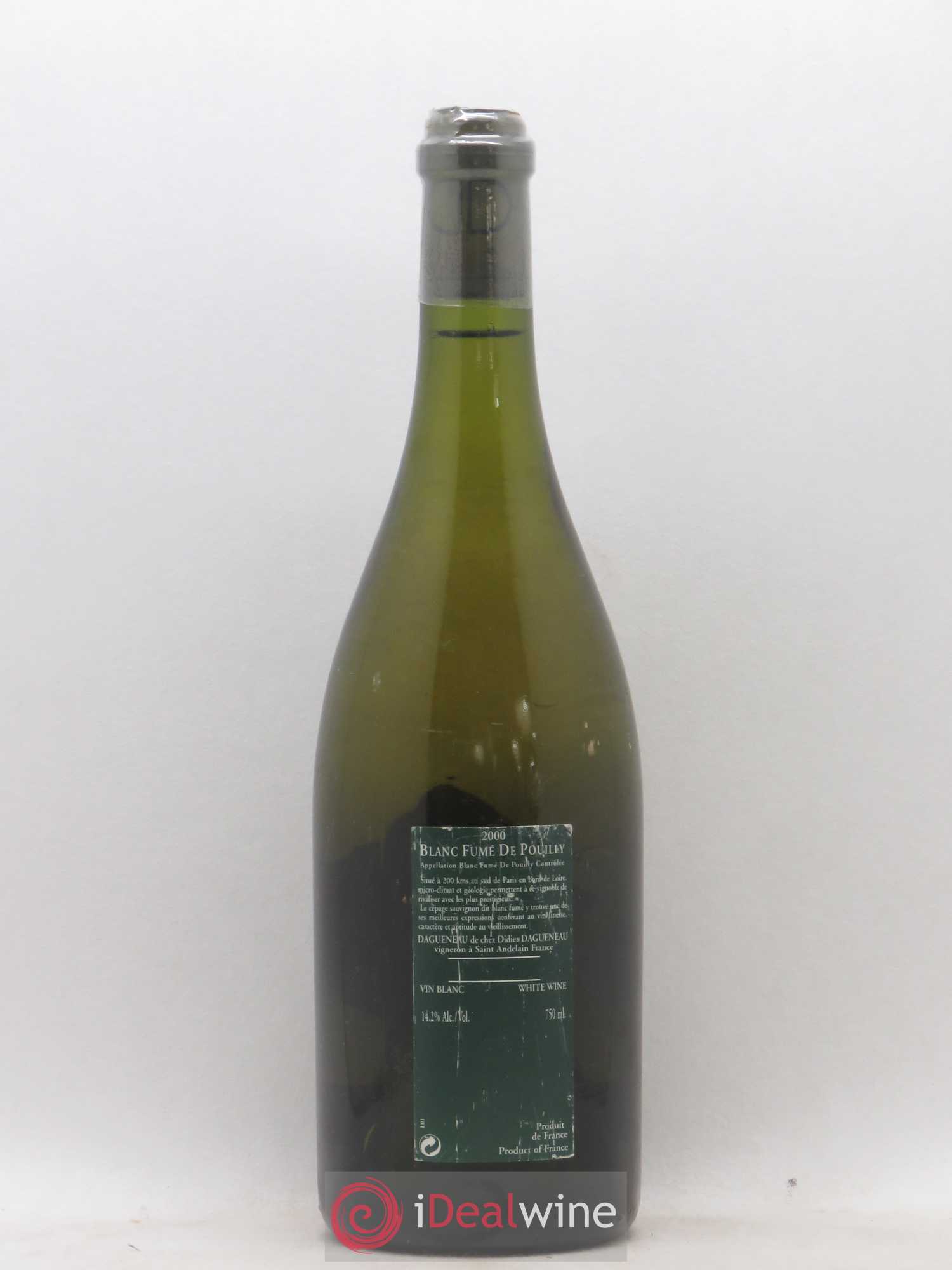 Vin de France (anciennement Pouilly-Fumé) Silex Dagueneau (Domaine Didier - Louis-Benjamin) 2000 - Lot de 1 bouteille - 1