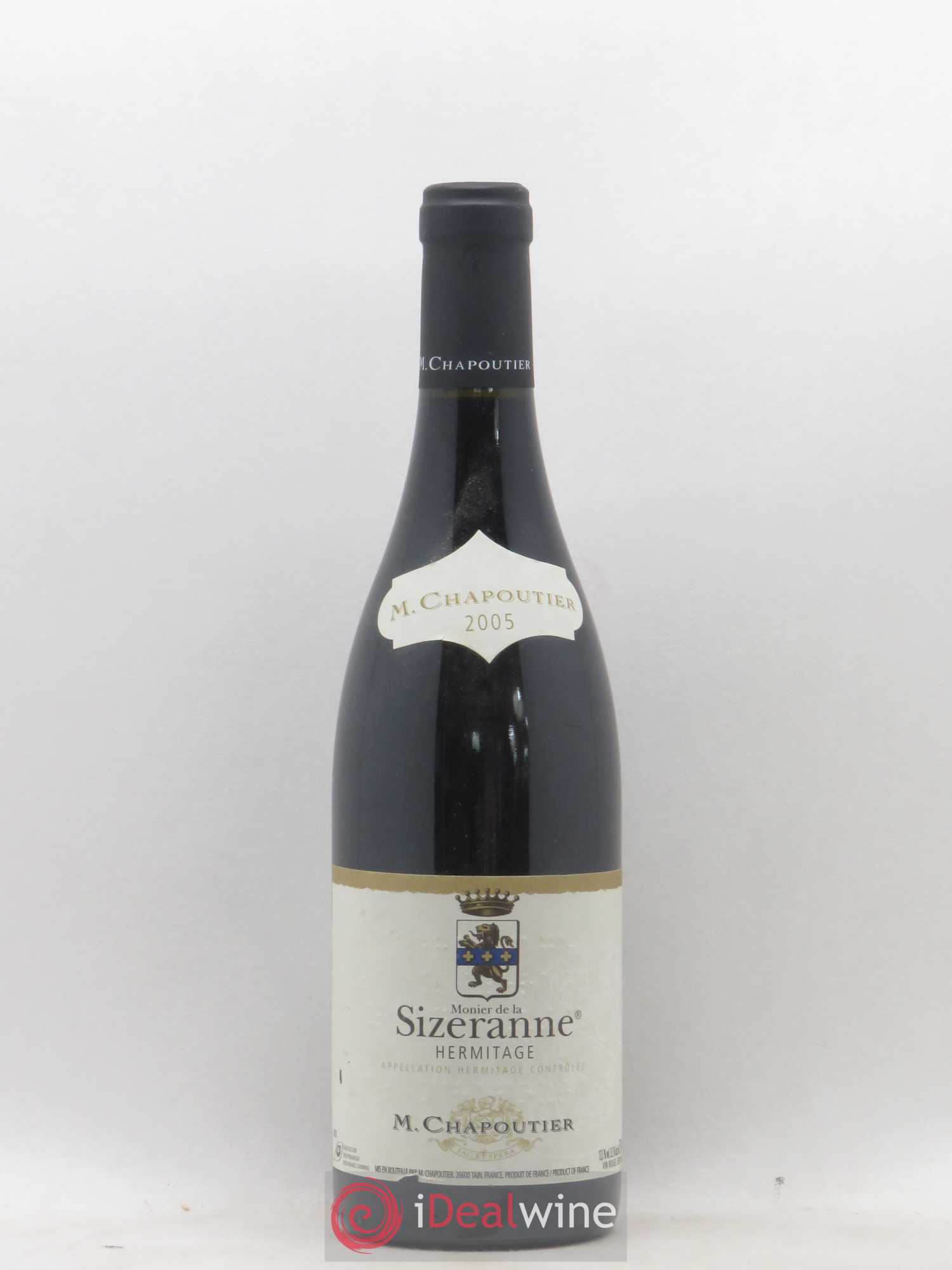 Hermitage Monier de La Sizeranne Chapoutier 2005 - Lot de 1 bouteille - 0