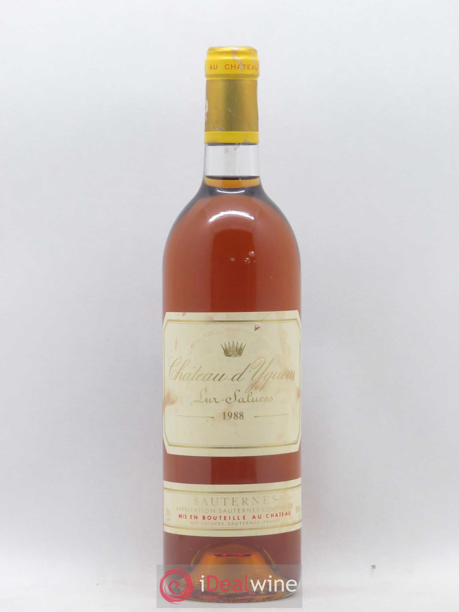 Château d' Yquem 1er Cru Classé Supérieur 1988 - Lotto di 1 bottiglia - 0