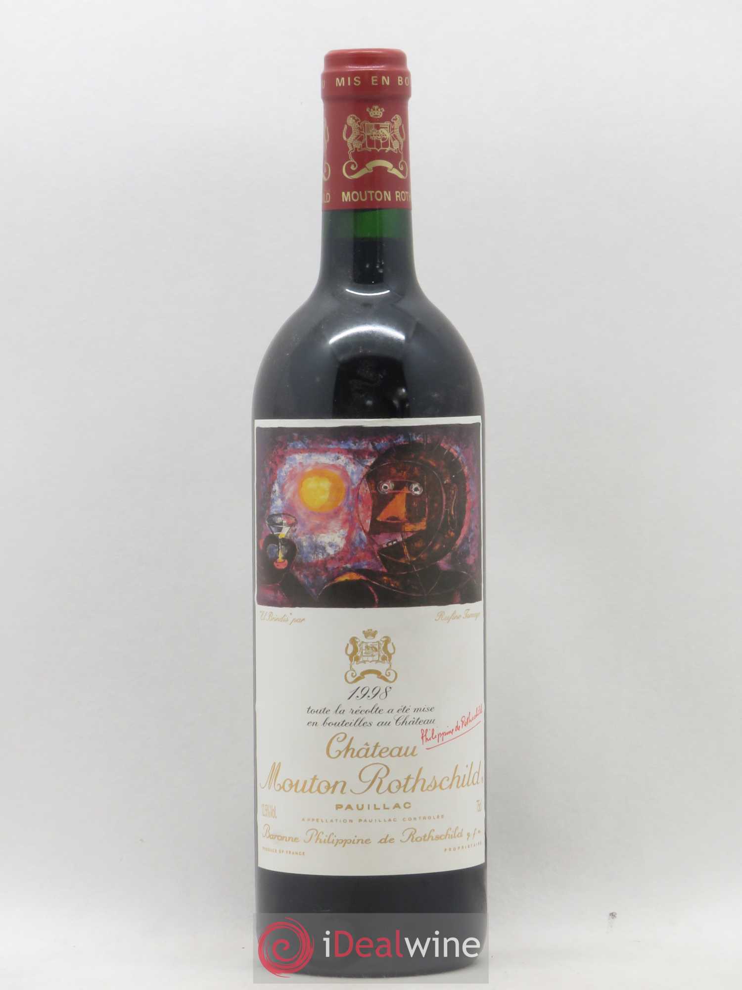 Château Mouton Rothschild 1er Grand Cru Classé 1998 - Lot de 1 bouteille - 0