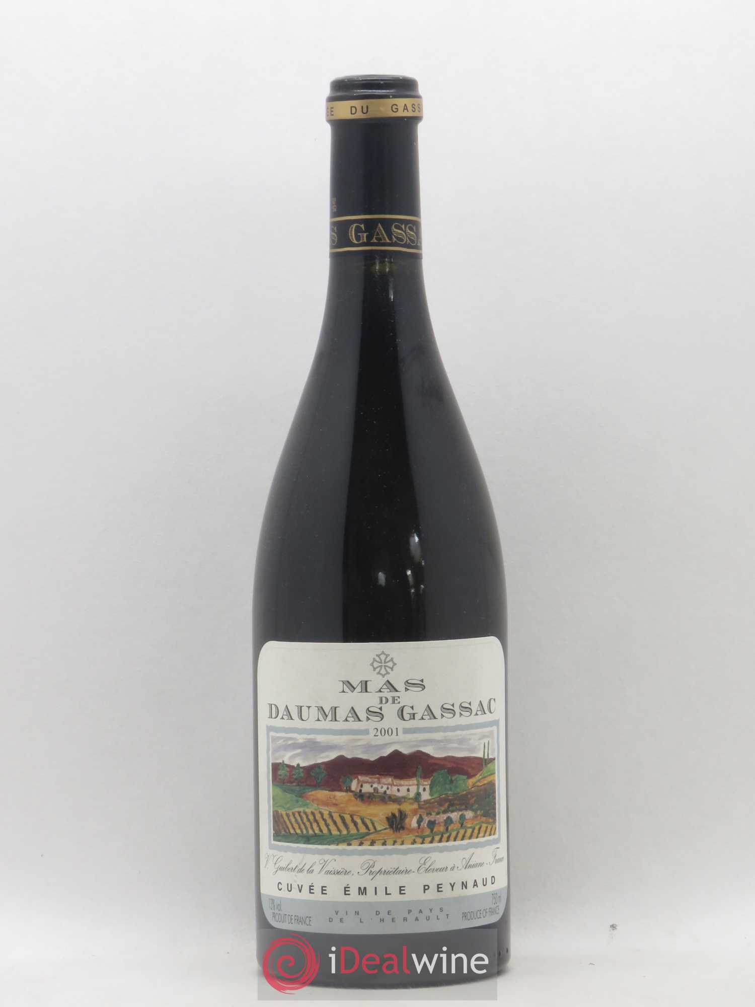 Pays d'Hérault Mas de Daumas Gassac Cuvée Emile Peynaud Famille Guibert de La Vaissière 2001 - Lot de 1 bouteille - 0