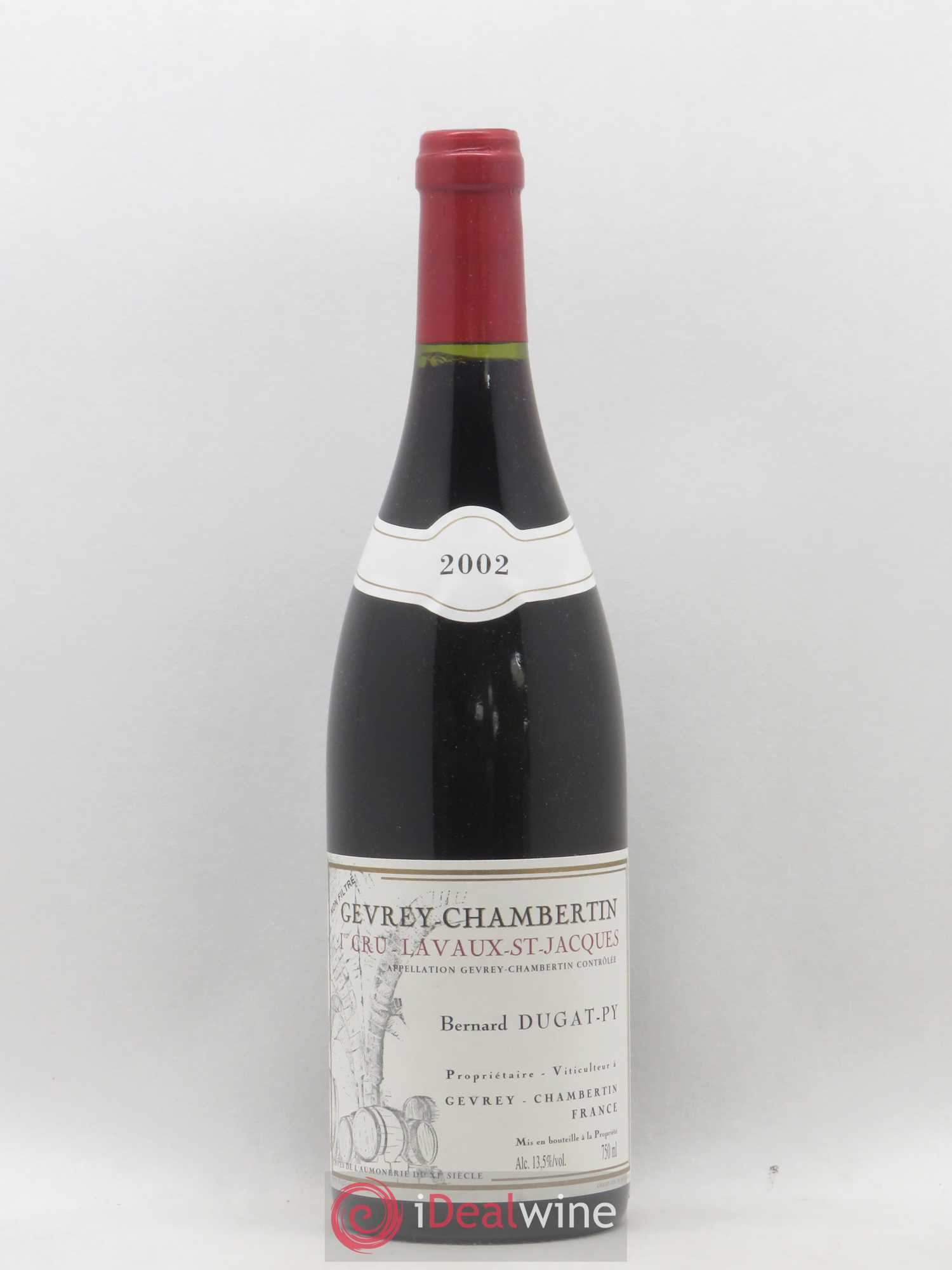Gevrey-Chambertin 1er Cru Lavaux Saint Jacques Dugat-Py 2002 - Lot de 1 bouteille - 0