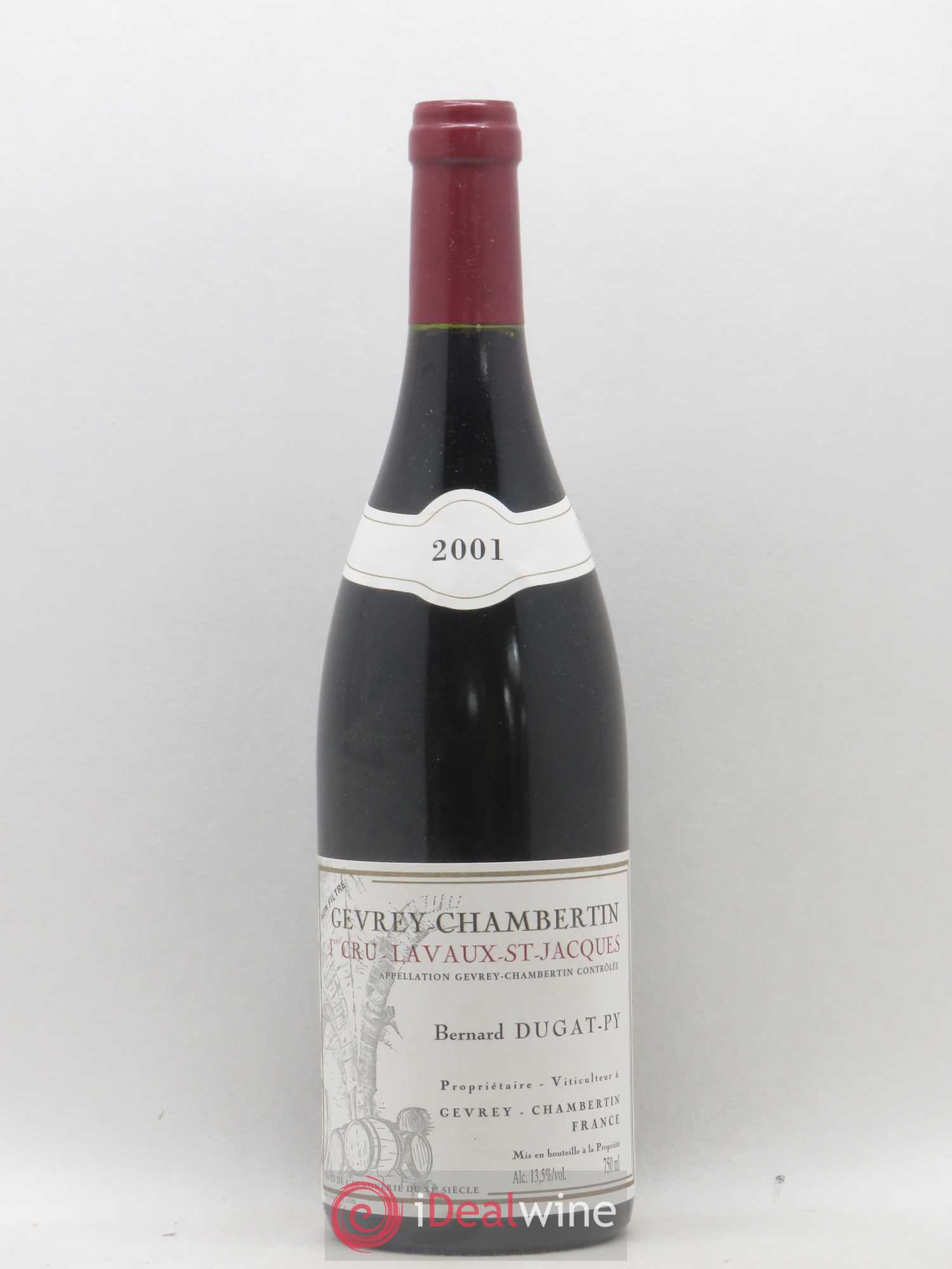 Gevrey-Chambertin 1er Cru Lavaux Saint Jacques Dugat-Py 2001 - Lot de 1 bouteille - 0