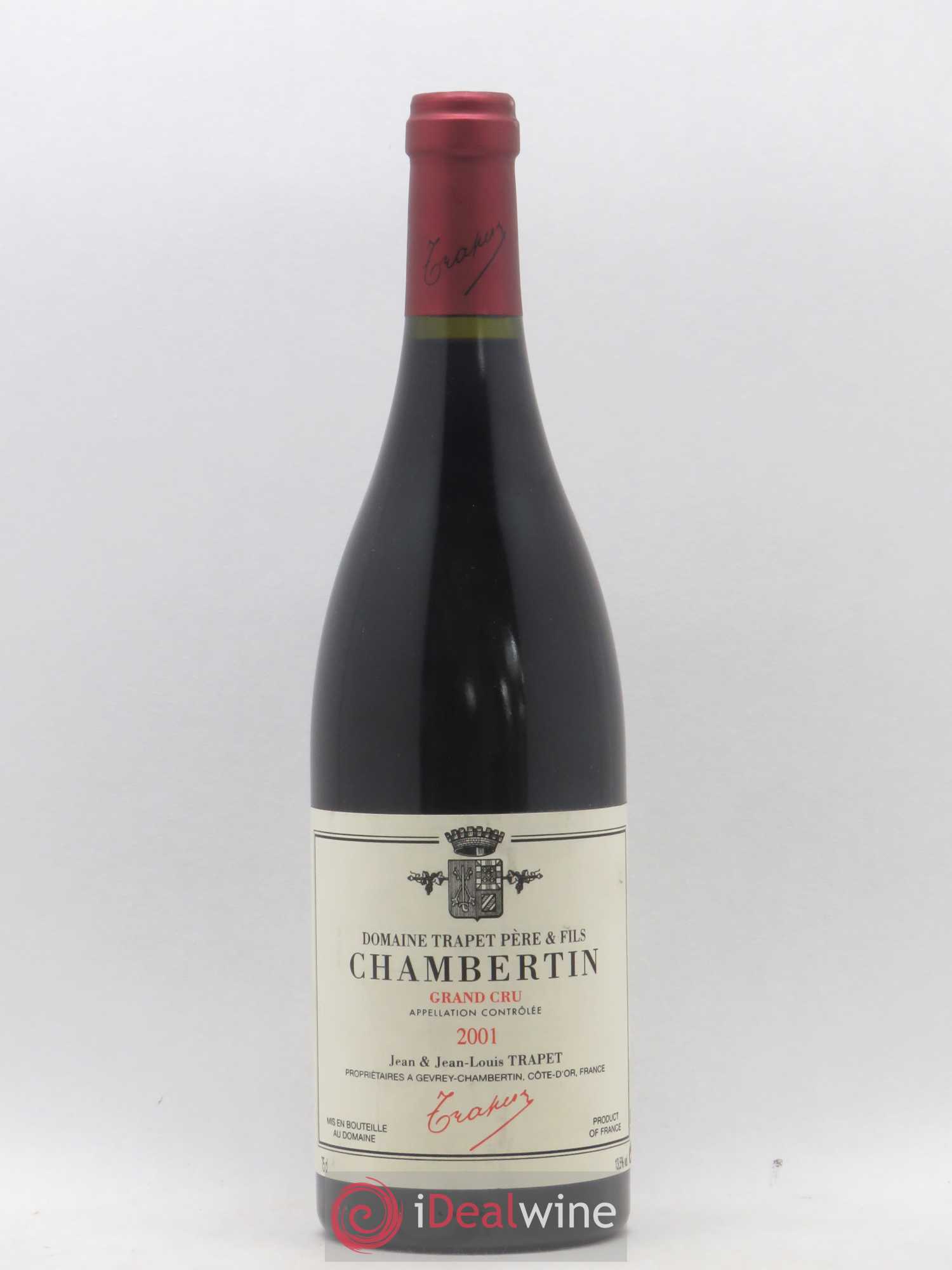 Chambertin Grand Cru Domaine Trapet 2001 - Lot de 1 bouteille - 0