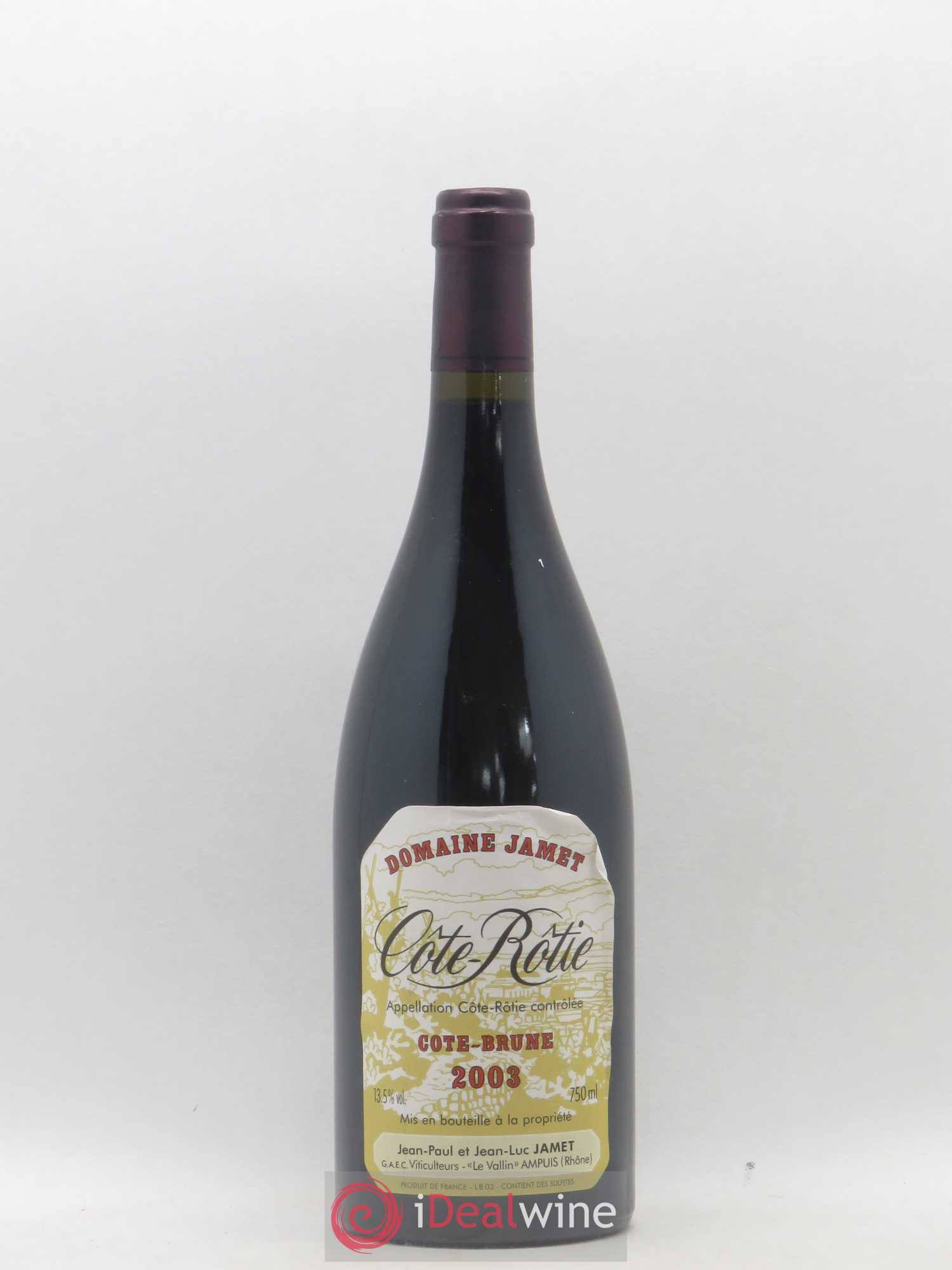 Côte-Rôtie Côte Brune Jamet (Domaine) 2003 - Lot de 1 bouteille - 0