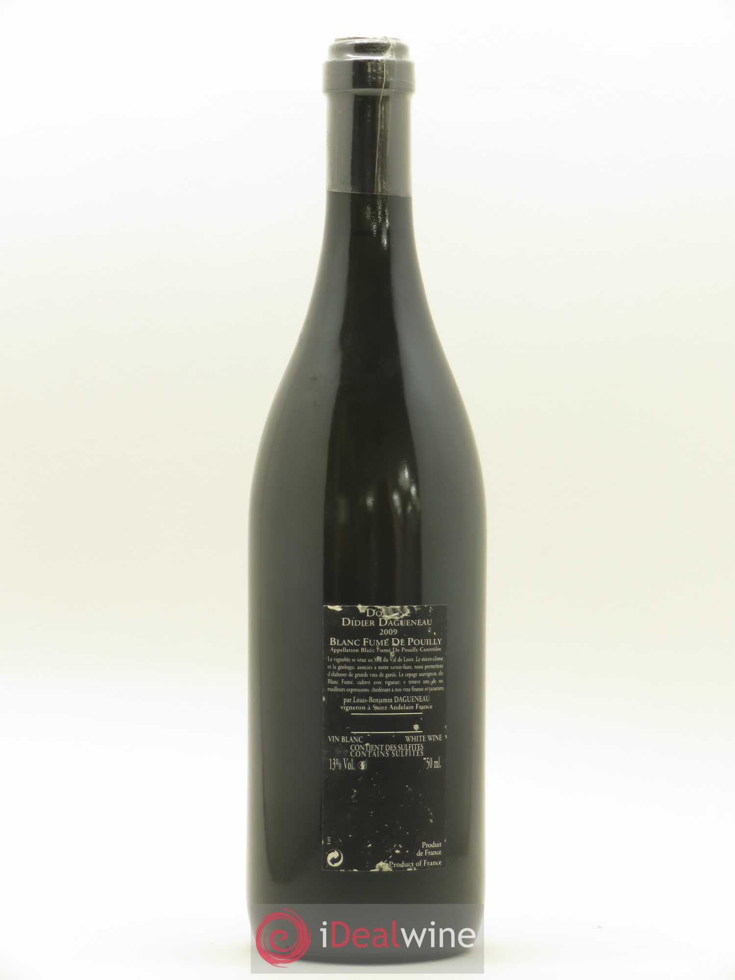 Vin de France (anciennement Pouilly-Fumé) Silex Dagueneau (Domaine Didier - Louis-Benjamin) 2009 - Lot de 1 bouteille - 1