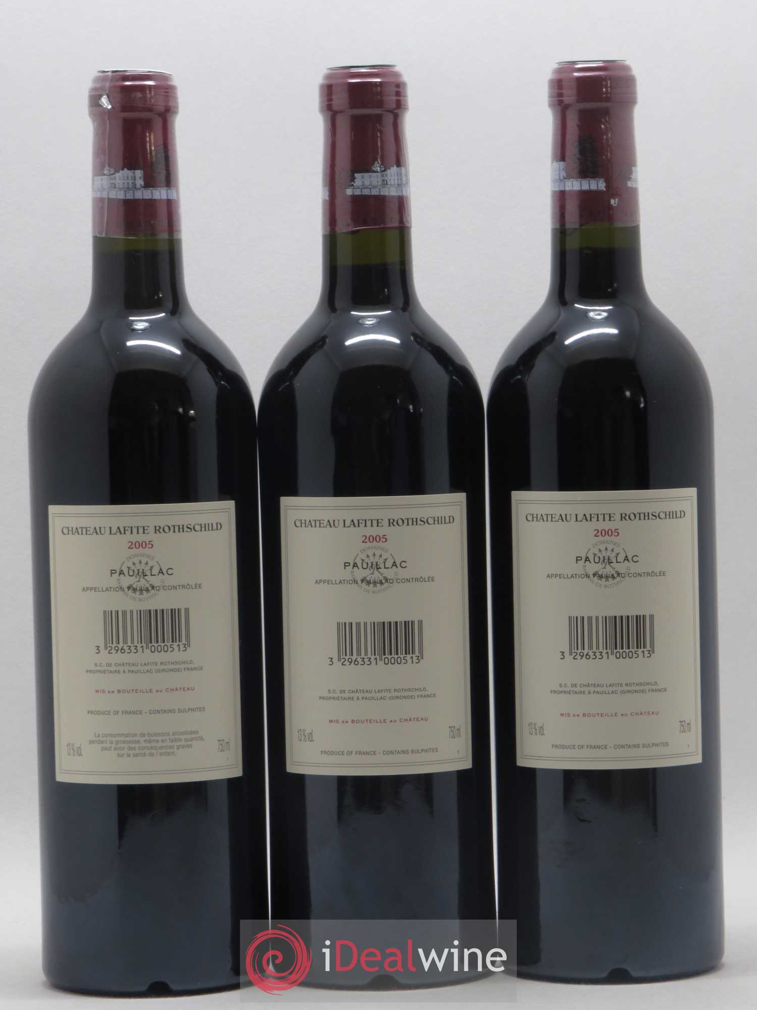 Château Lafite Rothschild 1er Grand Cru Classé 2005 - Lot de 6 bouteilles - 2