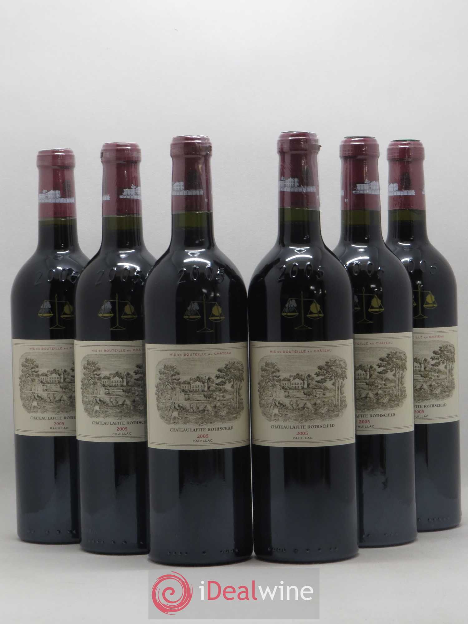 Château Lafite Rothschild 1er Grand Cru Classé 2005 - Lot de 6 bouteilles - 0