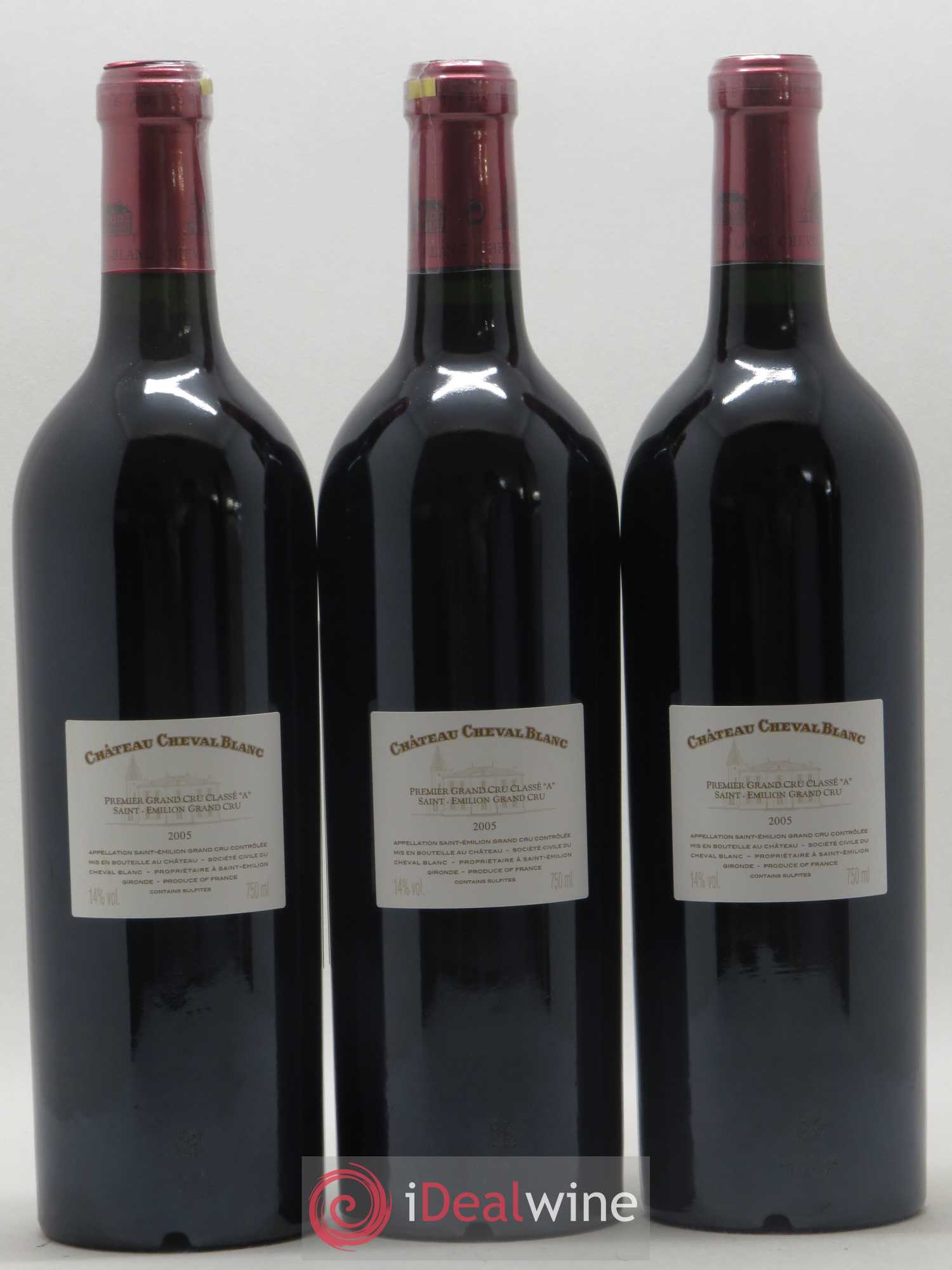 Château Cheval Blanc 1er Grand Cru Classé A 2005 - Lot de 12 bouteilles - 6