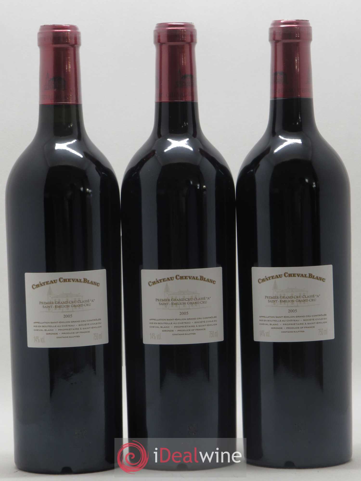Château Cheval Blanc 1er Grand Cru Classé A 2005 - Lot de 12 bouteilles - 8
