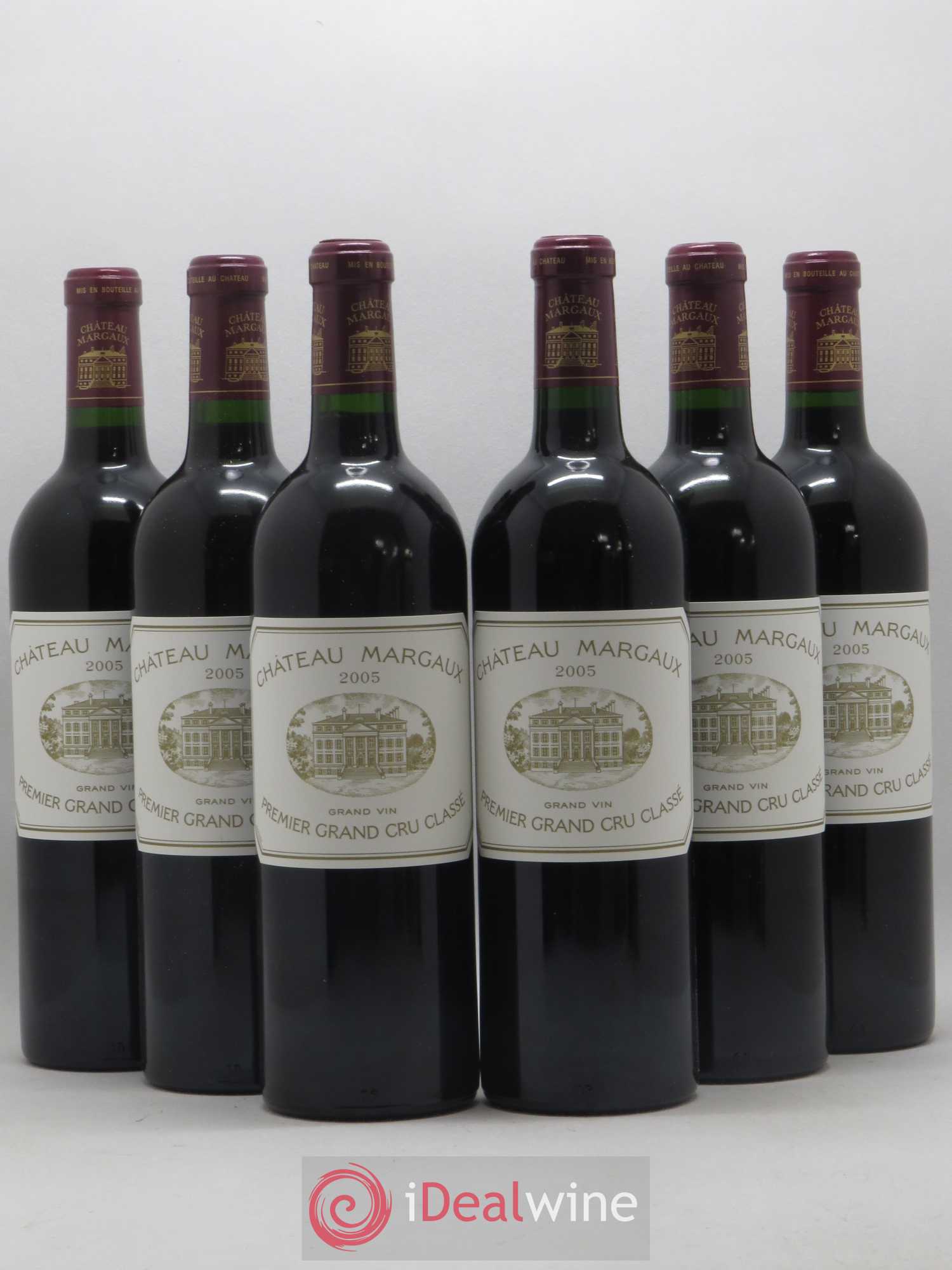 Château Margaux 1er Grand Cru Classé 2005 - Lot de 6 bouteilles - 0