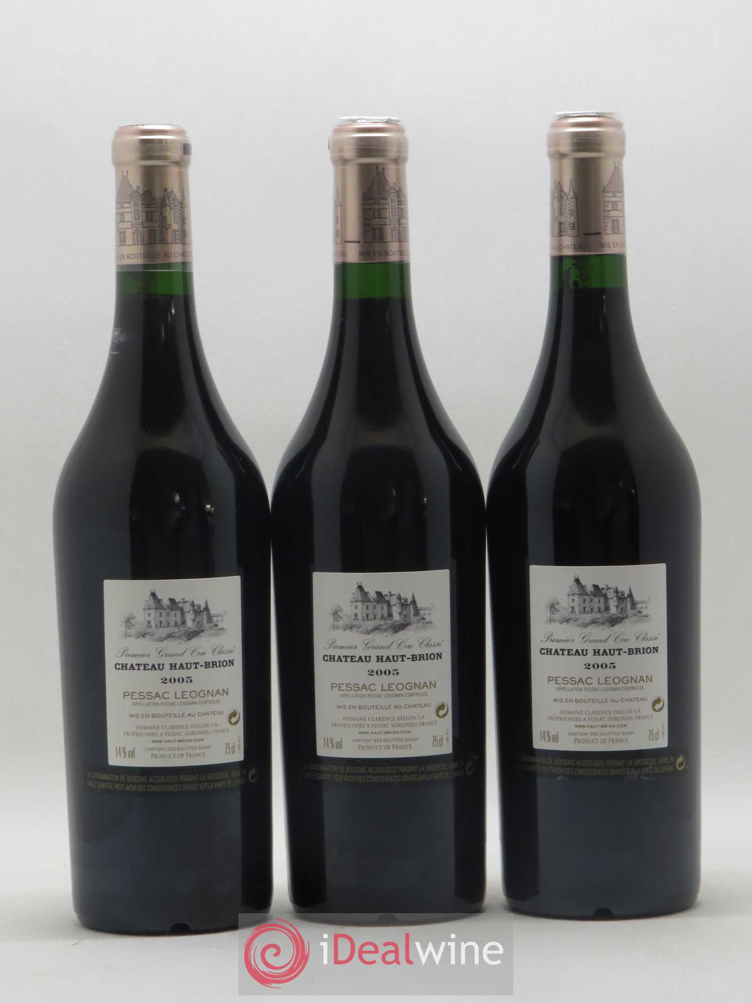 Château Haut Brion 1er Grand Cru Classé 2005 - Lot de 6 bouteilles - 2