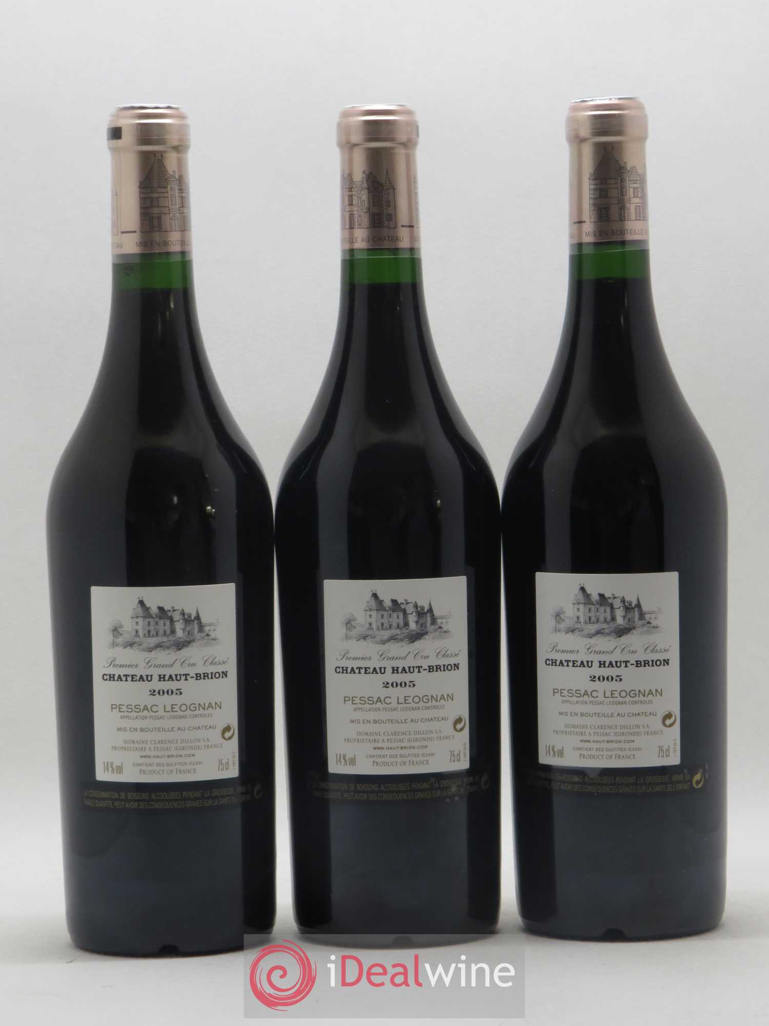 Château Haut Brion 1er Grand Cru Classé 2005 - Lot de 6 bouteilles - 2