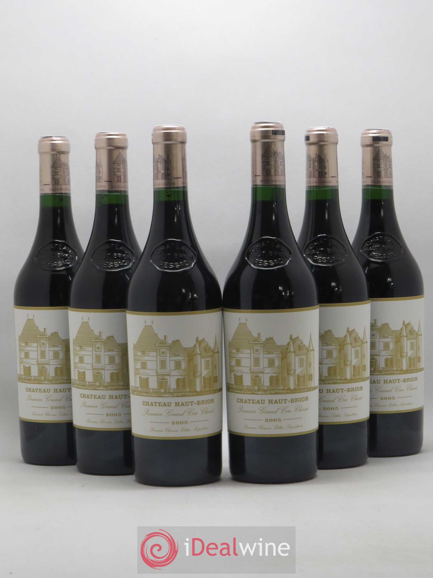 Château Haut Brion 1er Grand Cru Classé 2005 - Lot de 6 bouteilles - 0