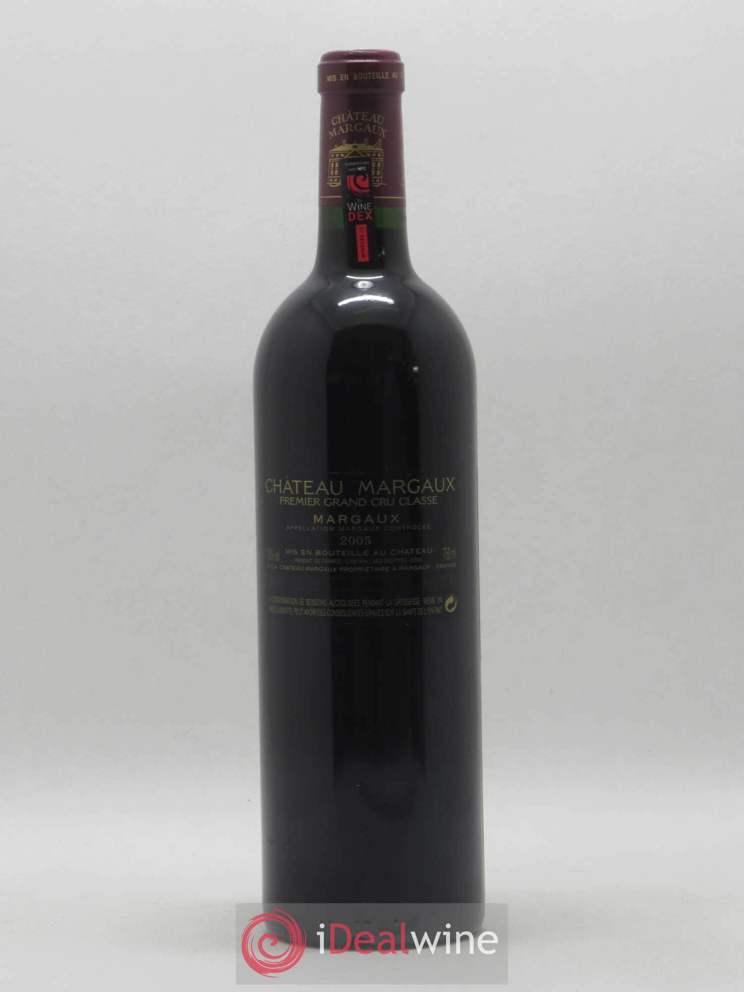 Château Margaux 1er Grand Cru Classé 2005 - Lot de 1 bouteille - 1