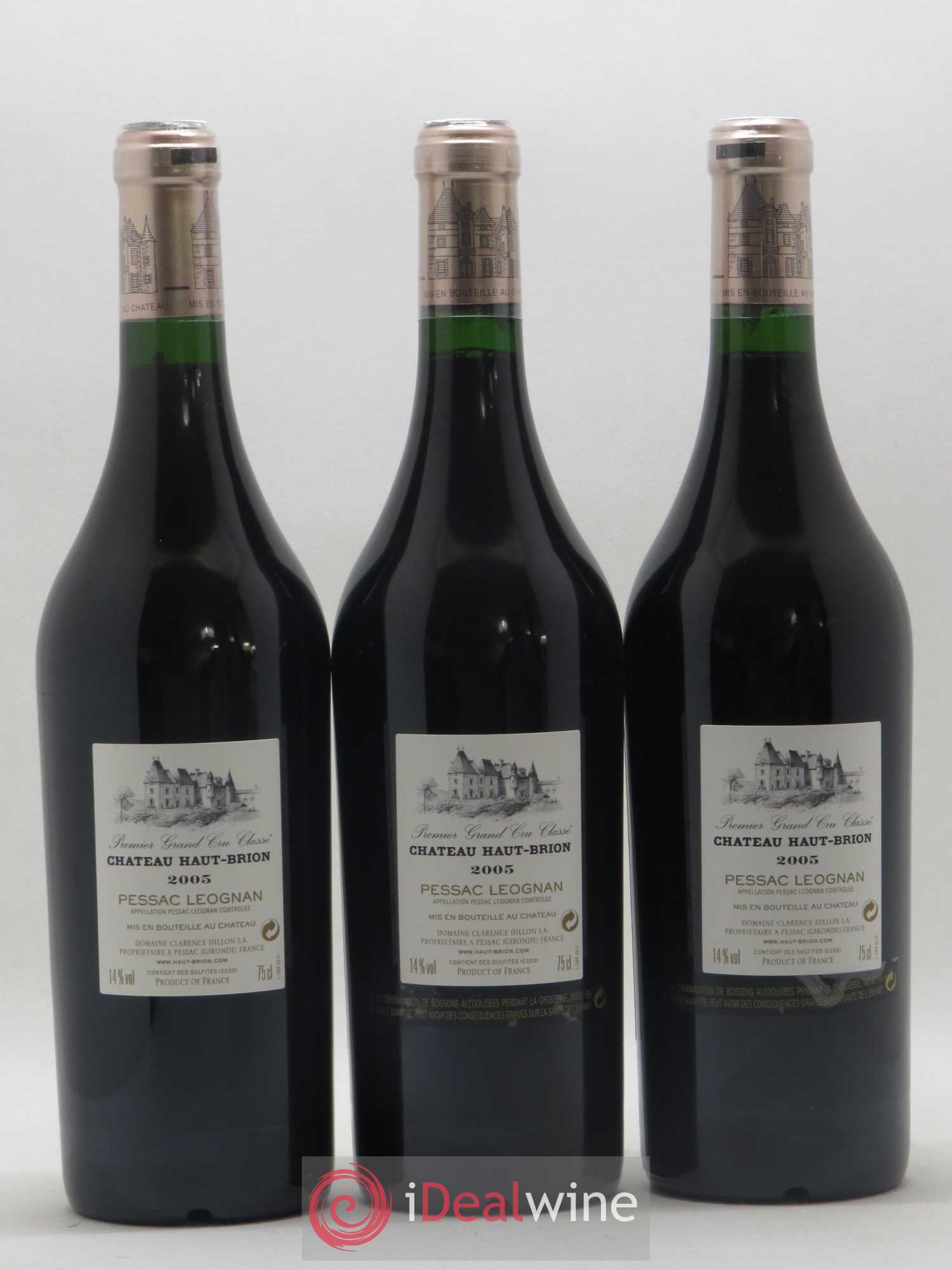 Château Haut Brion 1er Grand Cru Classé 2005 - Lot de 6 bouteilles - 2