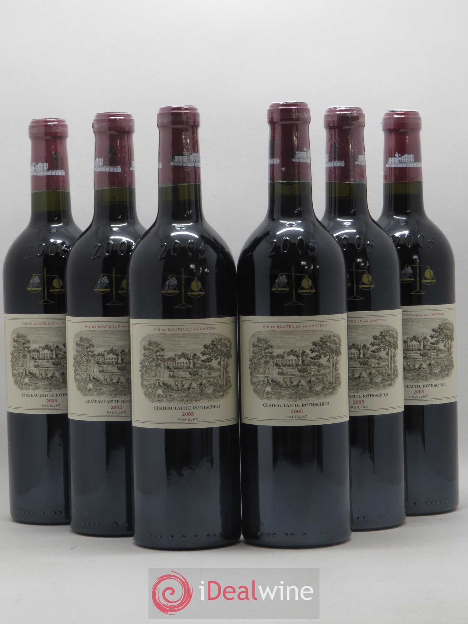 Château Lafite Rothschild 1er Grand Cru Classé 2005 - Lot de 6 bouteilles - 0