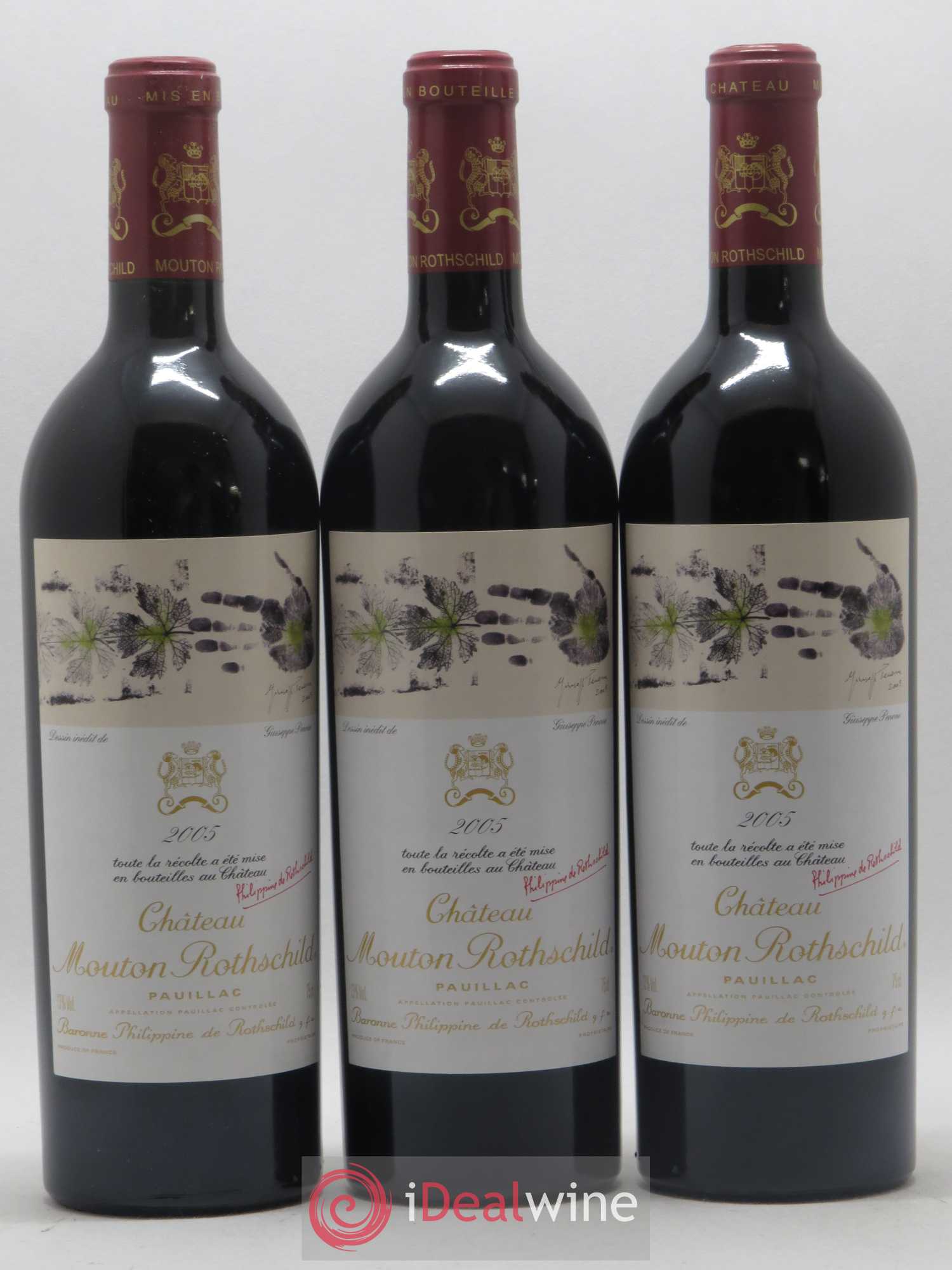 Château Mouton Rothschild 1er Grand Cru Classé 2005 - Lot de 6 bouteilles - 1