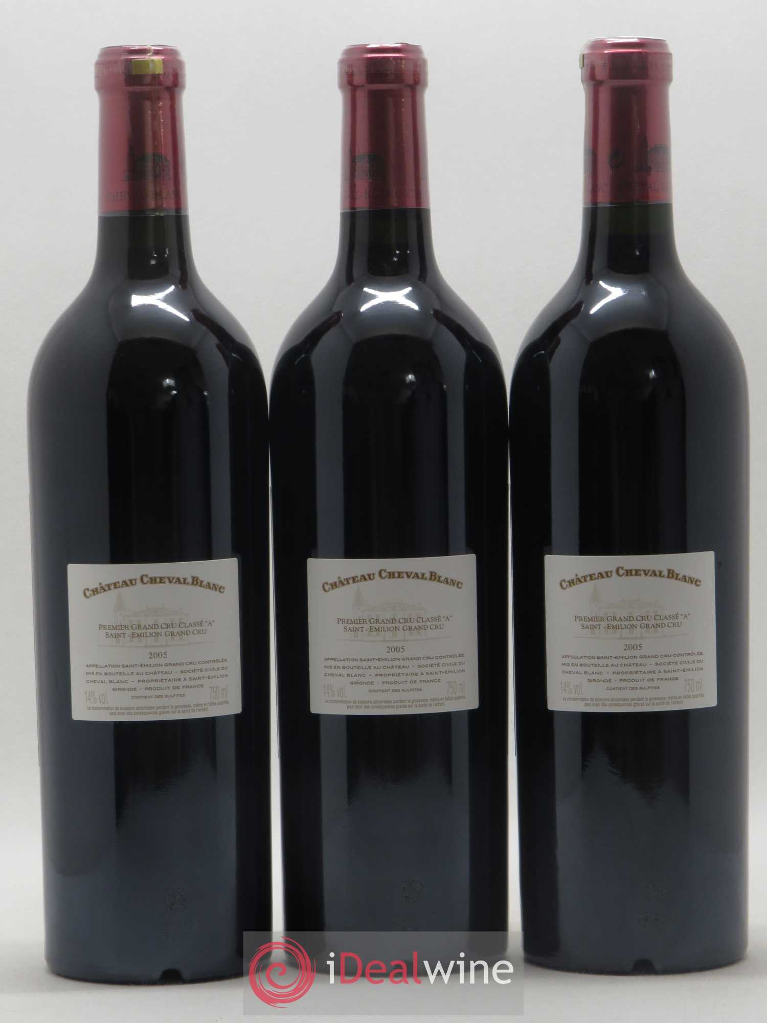 Château Cheval Blanc 1er Grand Cru Classé A 2005 - Lot de 12 bouteilles - 2