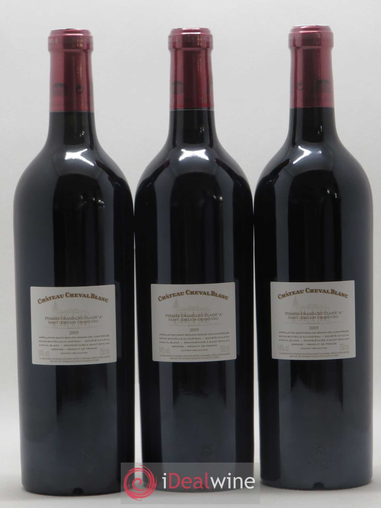 Château Cheval Blanc 1er Grand Cru Classé A 2005 - Lot de 12 bouteilles - 6
