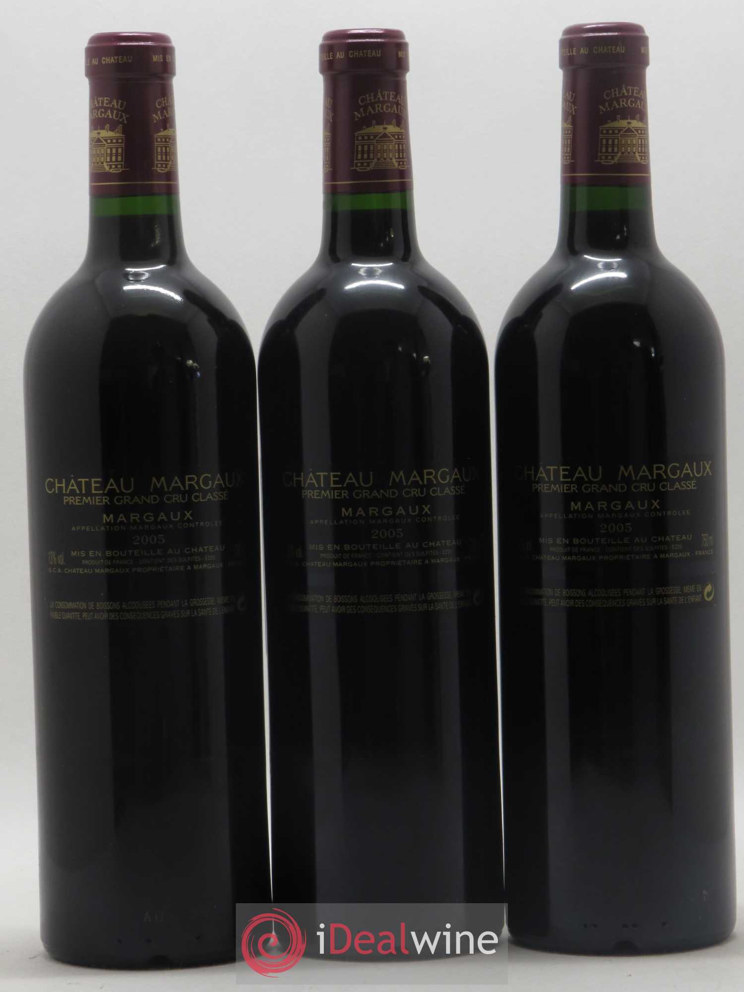Château Margaux 1er Grand Cru Classé 2005 - Lot de 12 bouteilles - 8
