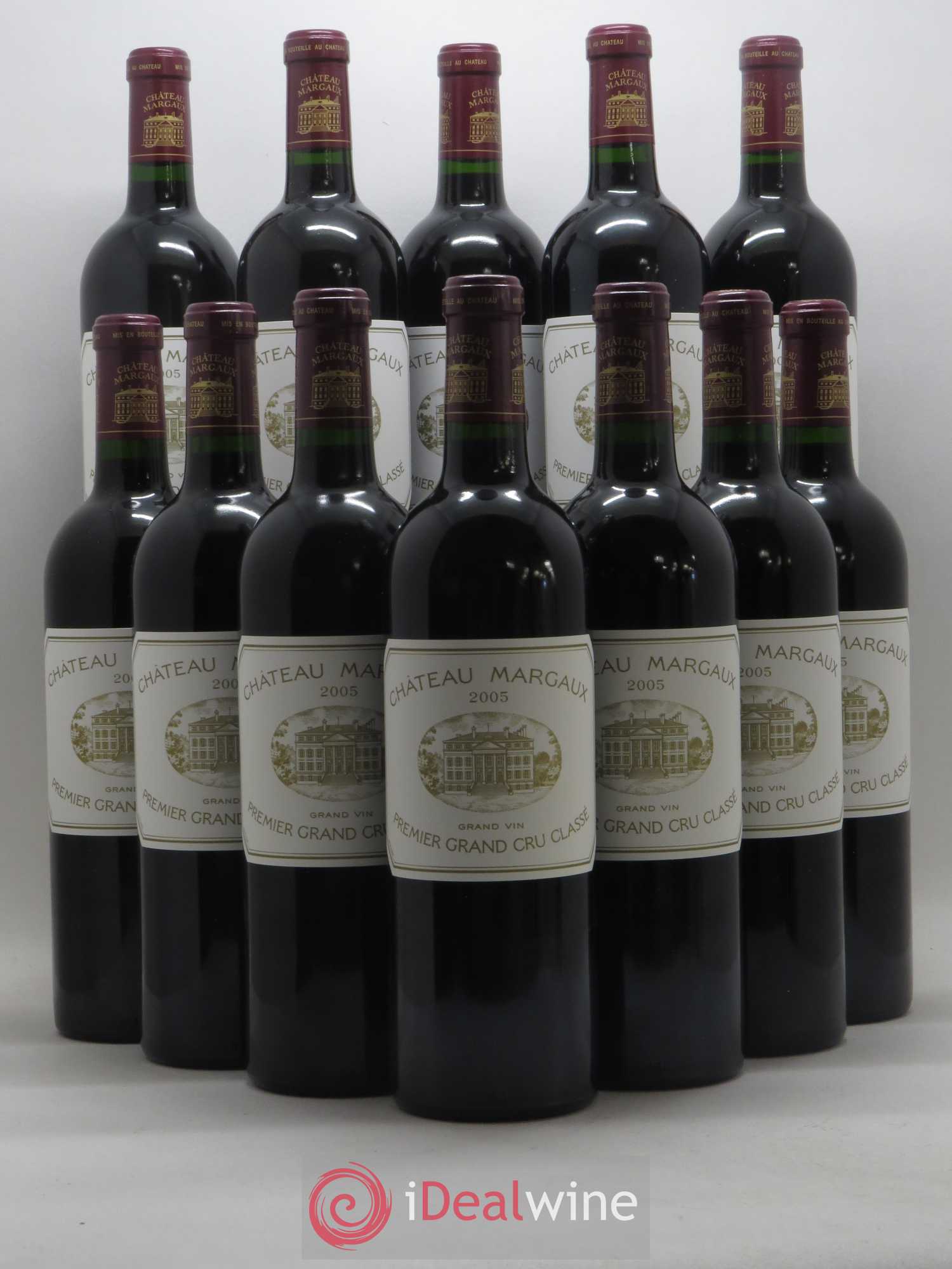 Château Margaux 1er Grand Cru Classé 2005 - Lot de 12 bouteilles - 0