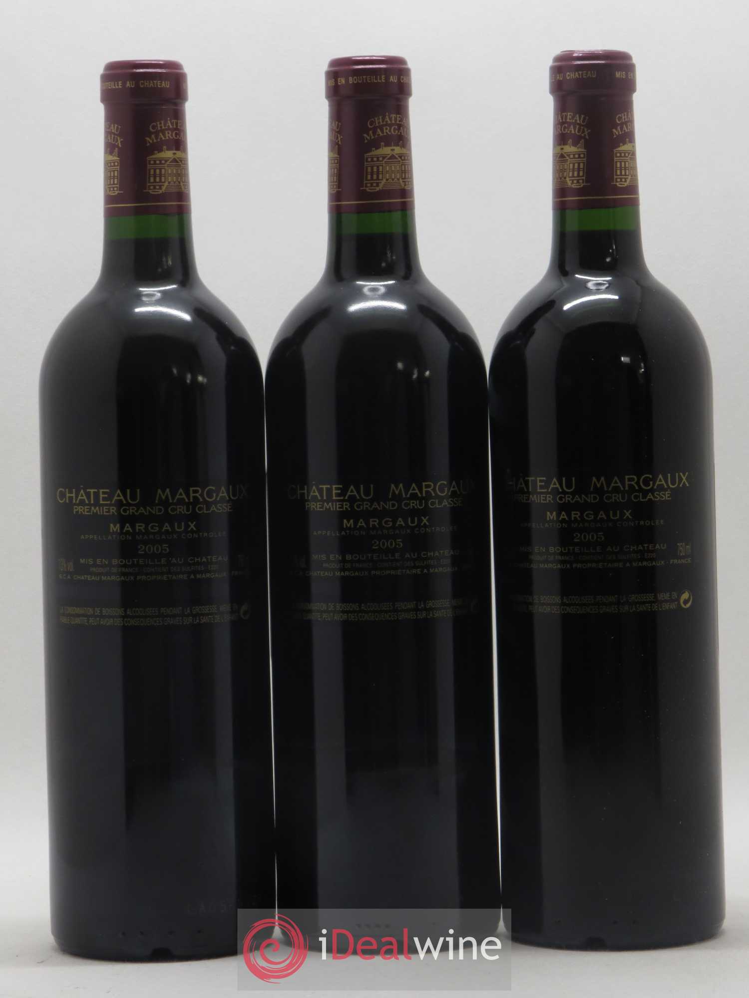 Château Margaux 1er Grand Cru Classé 2005 - Lot de 12 bouteilles - 6