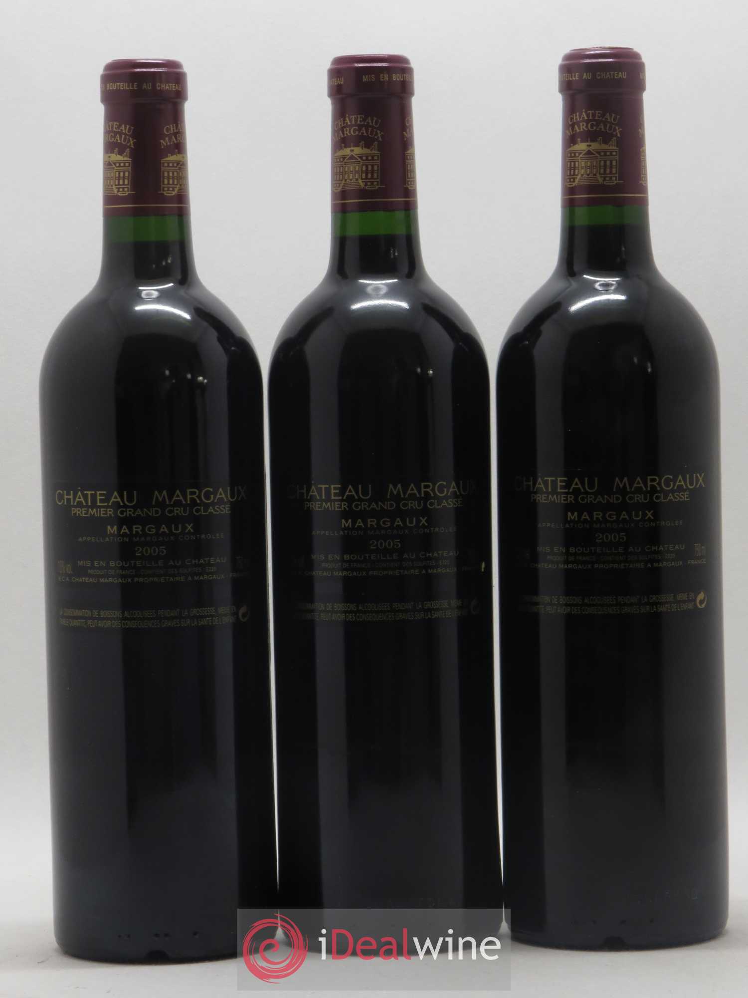 Château Margaux 1er Grand Cru Classé 2005 - Lot de 12 bouteilles - 8