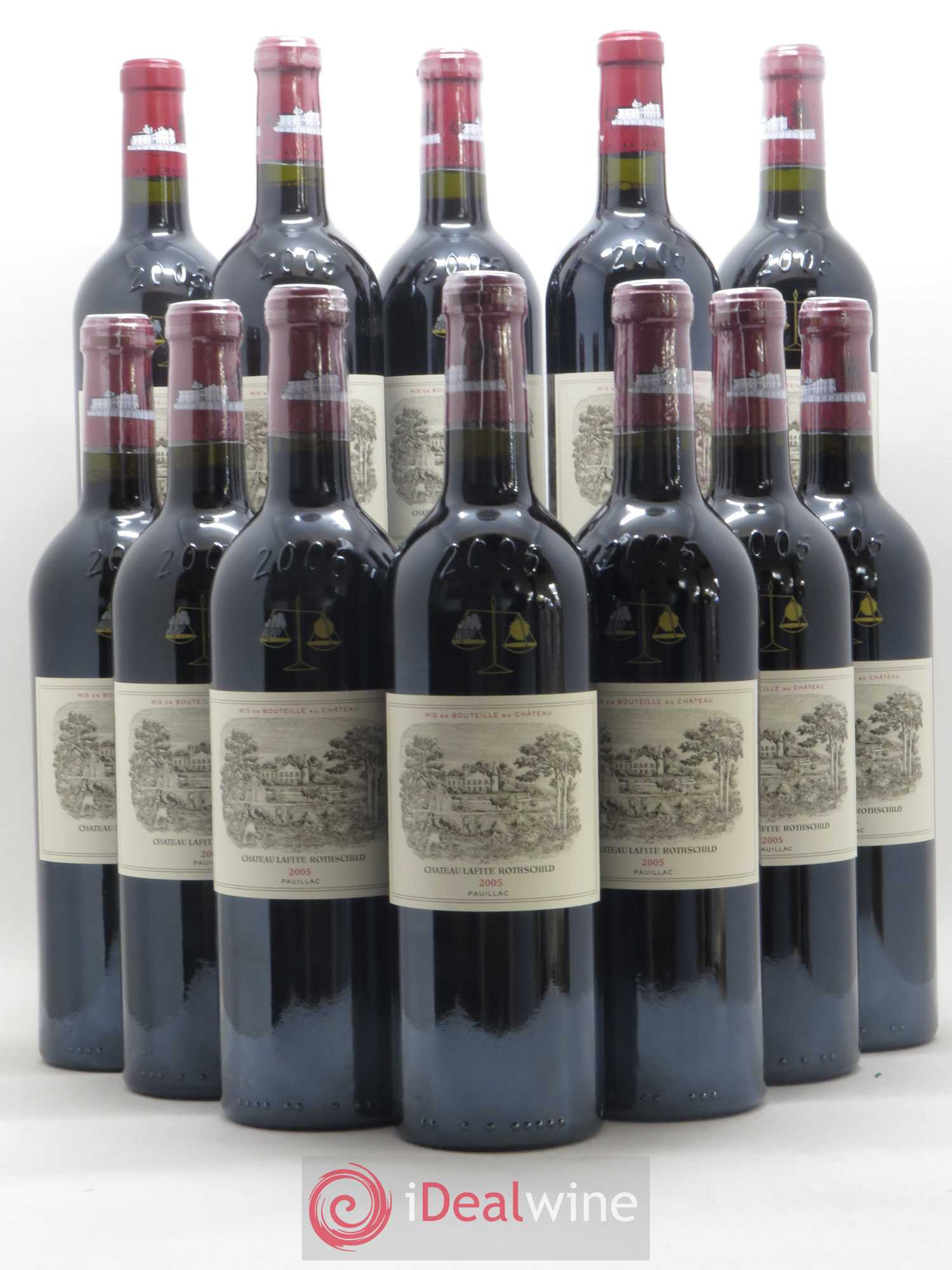 Château Lafite Rothschild 1er Grand Cru Classé 2005 - Lot de 12 bouteilles - 0