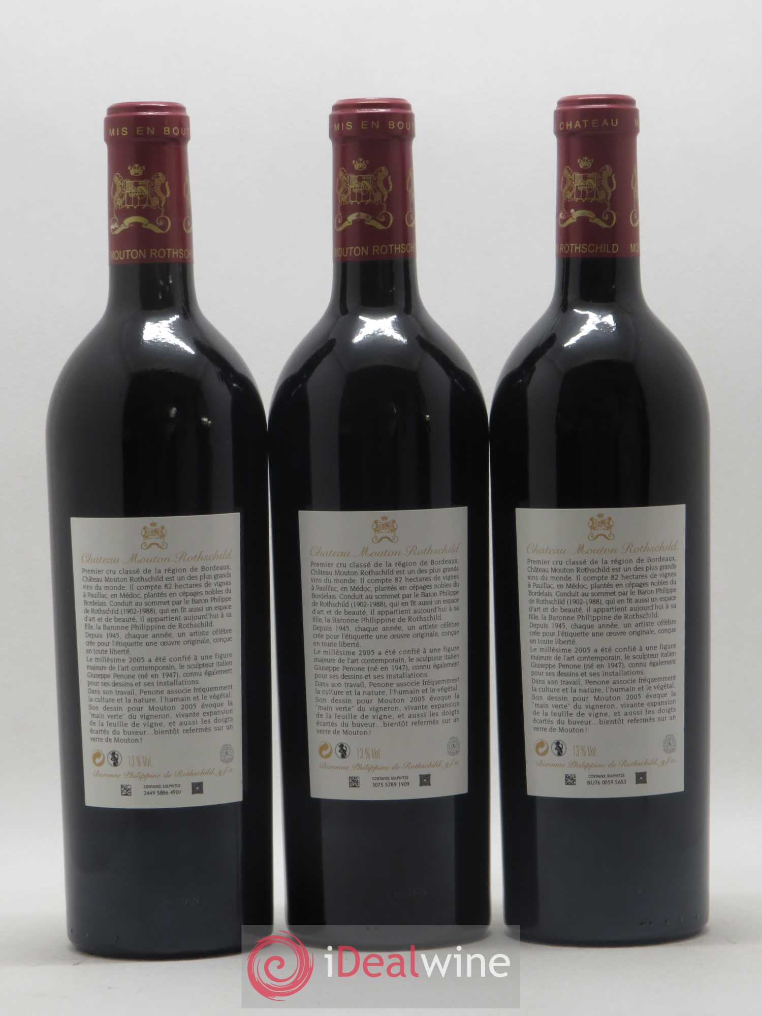 Château Mouton Rothschild 1er Grand Cru Classé 2005 - Lot de 12 bouteilles - 4