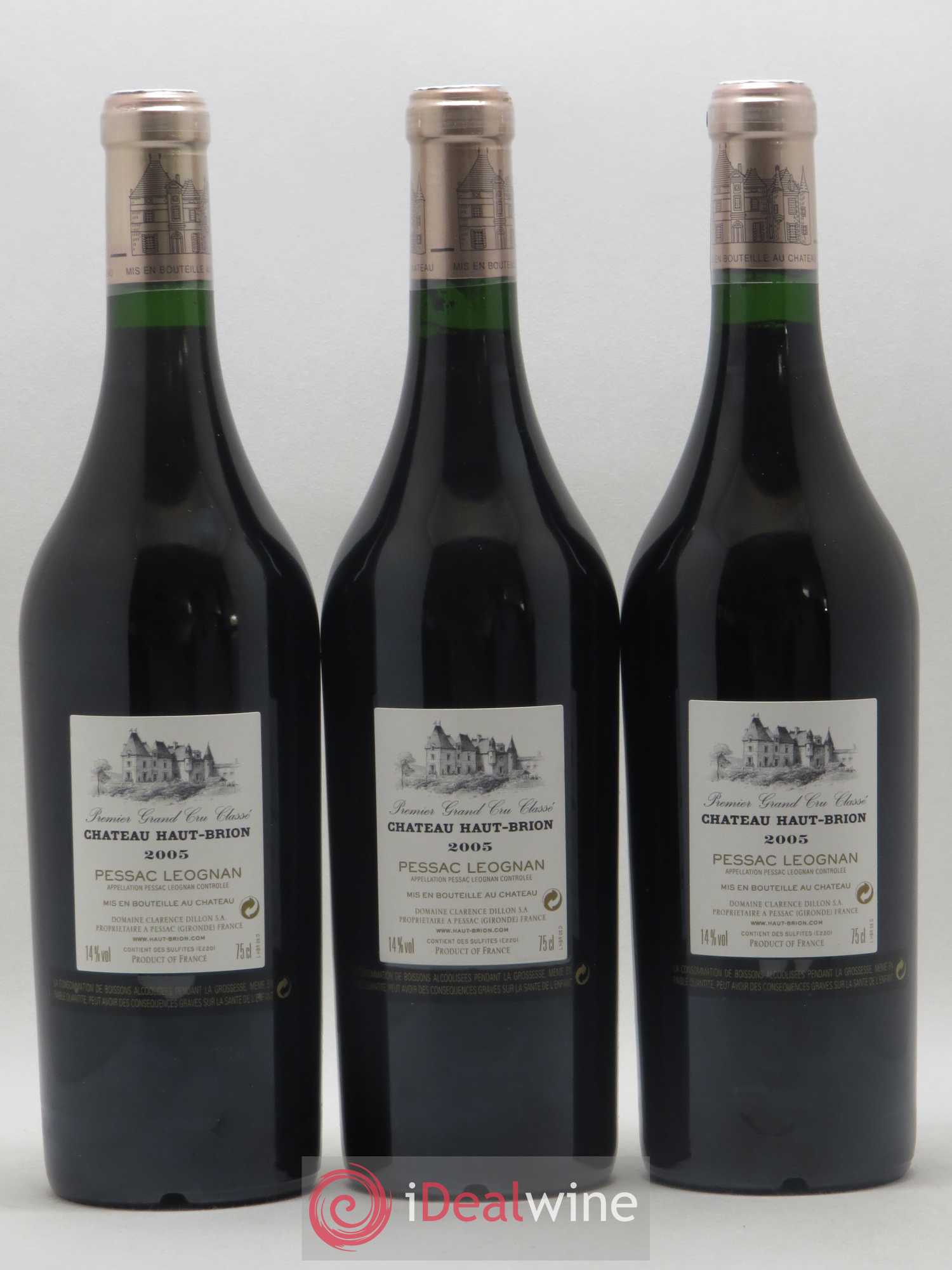 Château Haut Brion 1er Grand Cru Classé 2005 - Lot de 6 bouteilles - 2