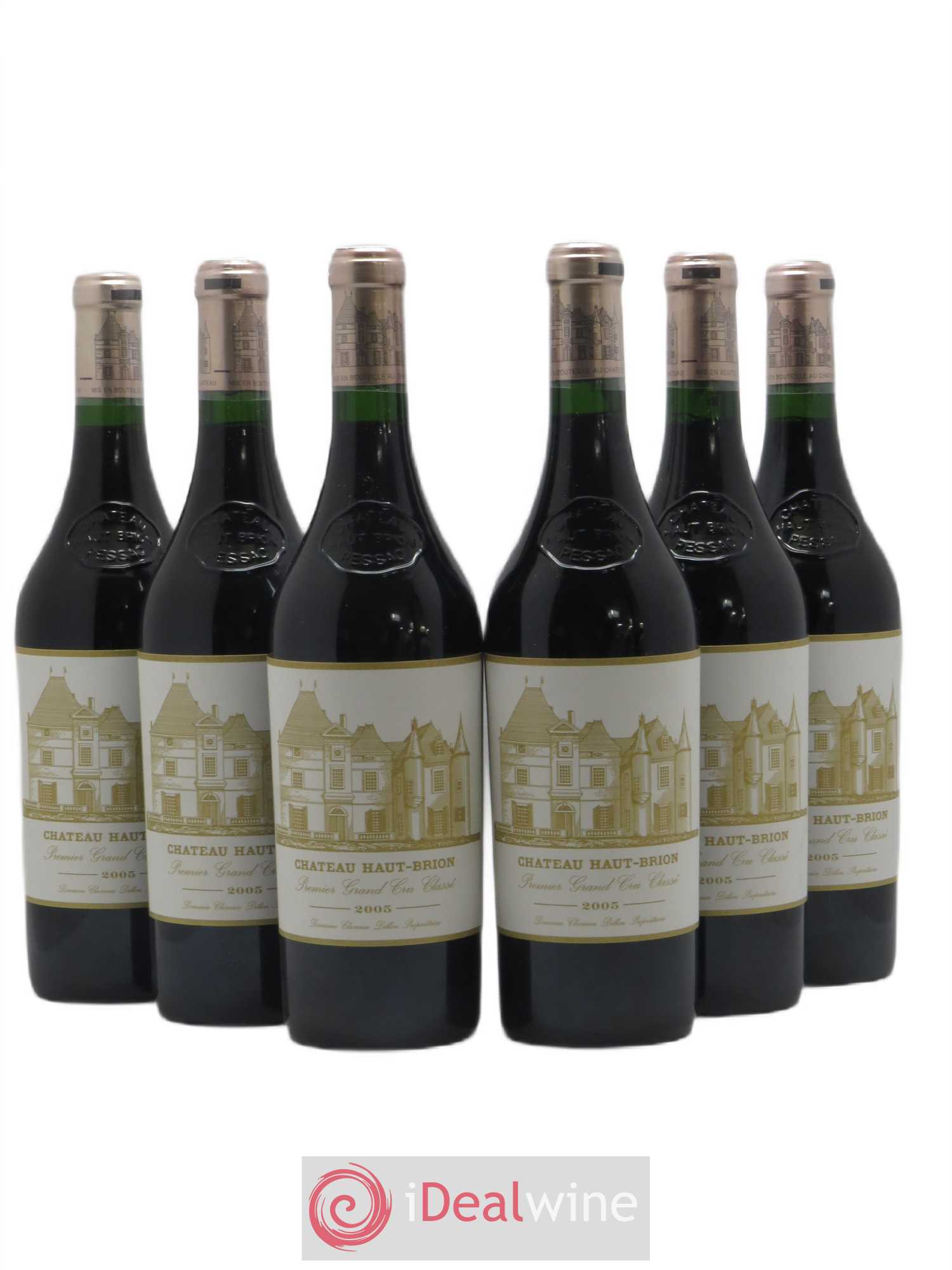 Château Haut Brion 1er Grand Cru Classé 2005 - Lot de 6 bouteilles - 0