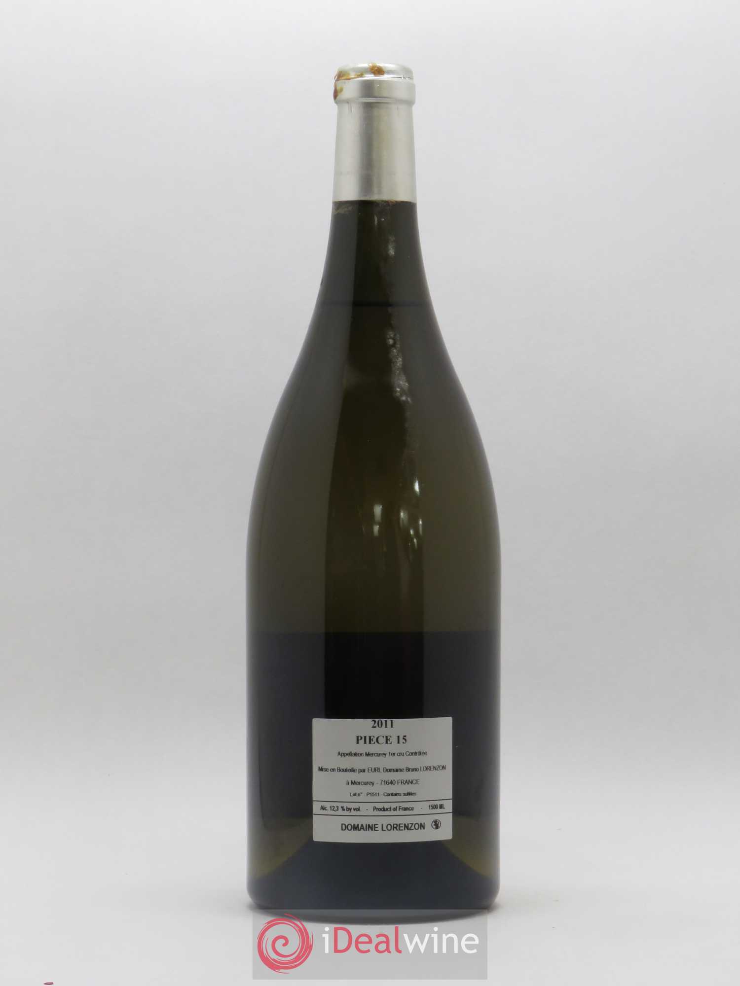 Mercurey 1er Cru Piece 15 Bruno Lorenzon (sans prix de réserve) 2011 - Posten von 1 Magnum - 1