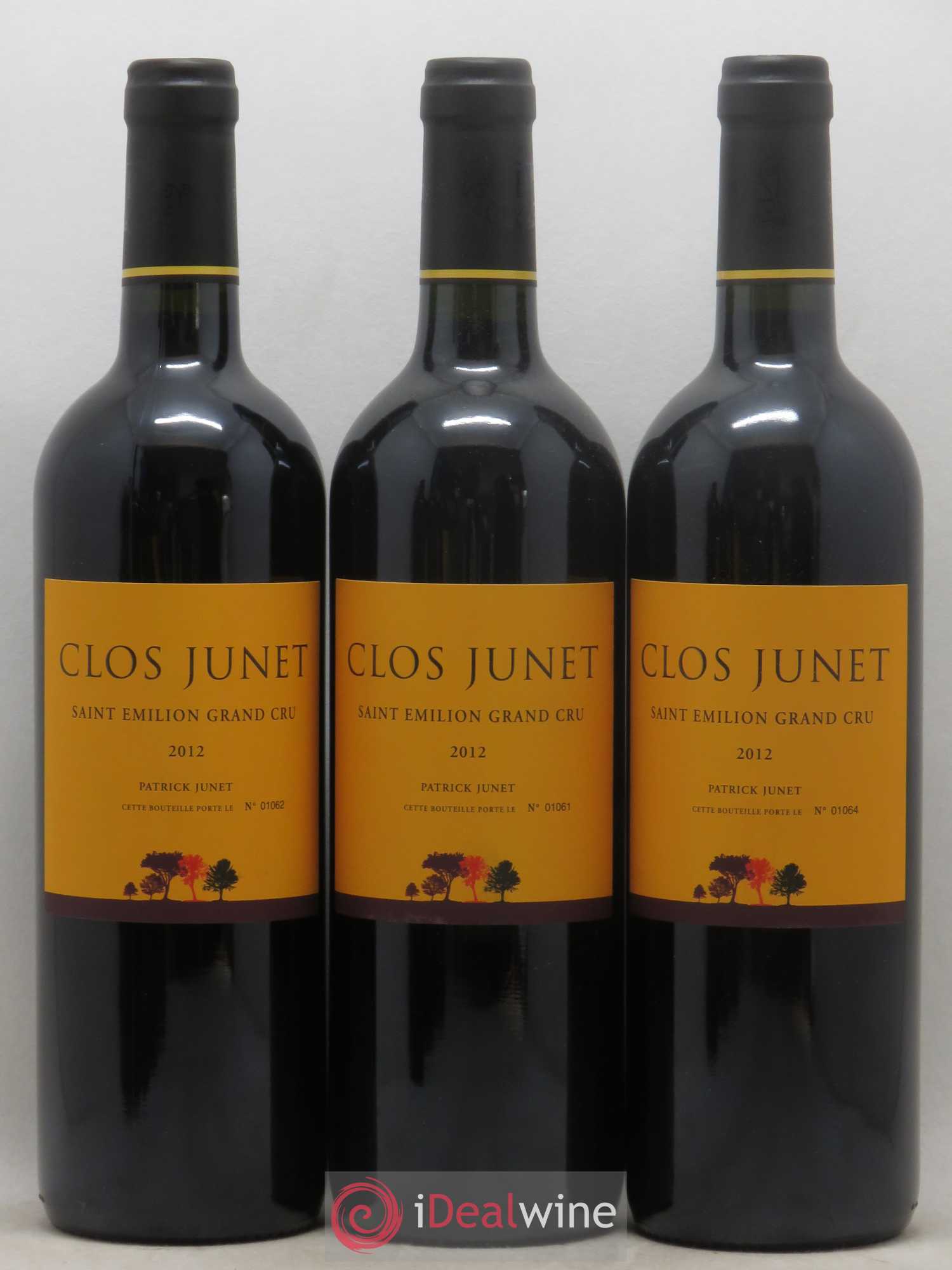 Saint-Émilion Grand Cru Château Clos Junet (sans prix de réserve) 2012 - Posten von 6 Flaschen - 1