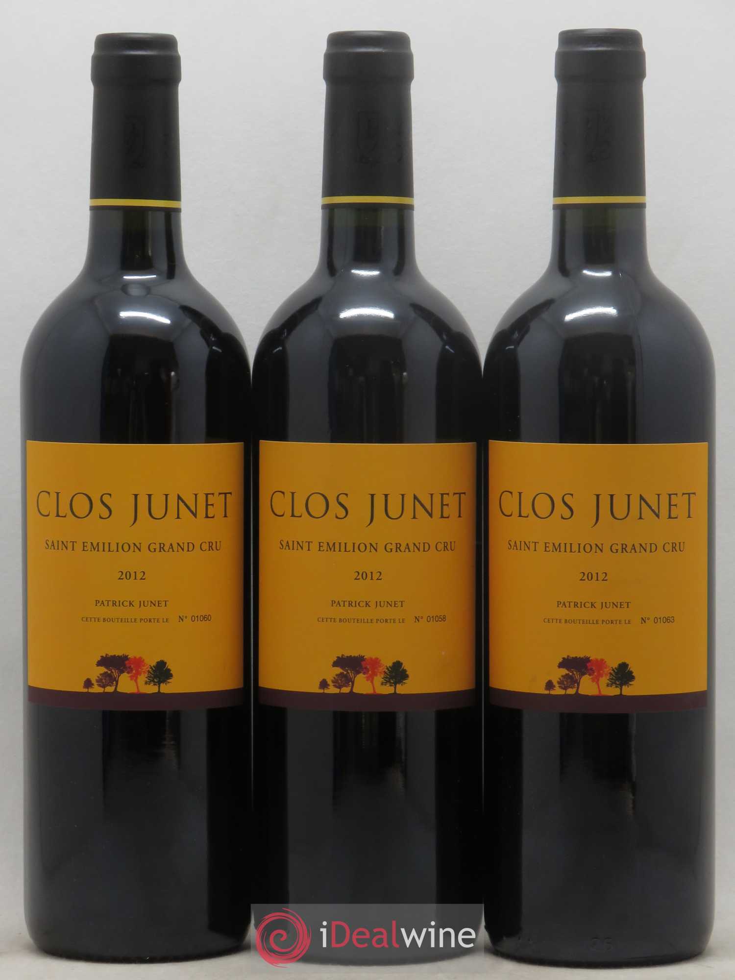 Saint-Émilion Grand Cru Château Clos Junet (sans prix de réserve) 2012 - Lot de 6 bouteilles - 2