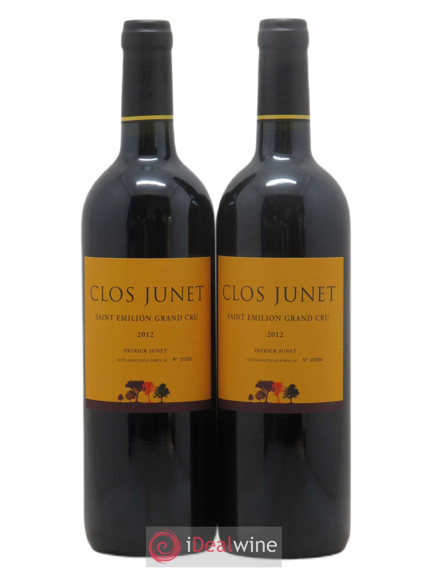 Saint-Émilion Grand Cru Château Clos Junet (sans prix de réserve) 2012 - Posten von 2 Flaschen - 0