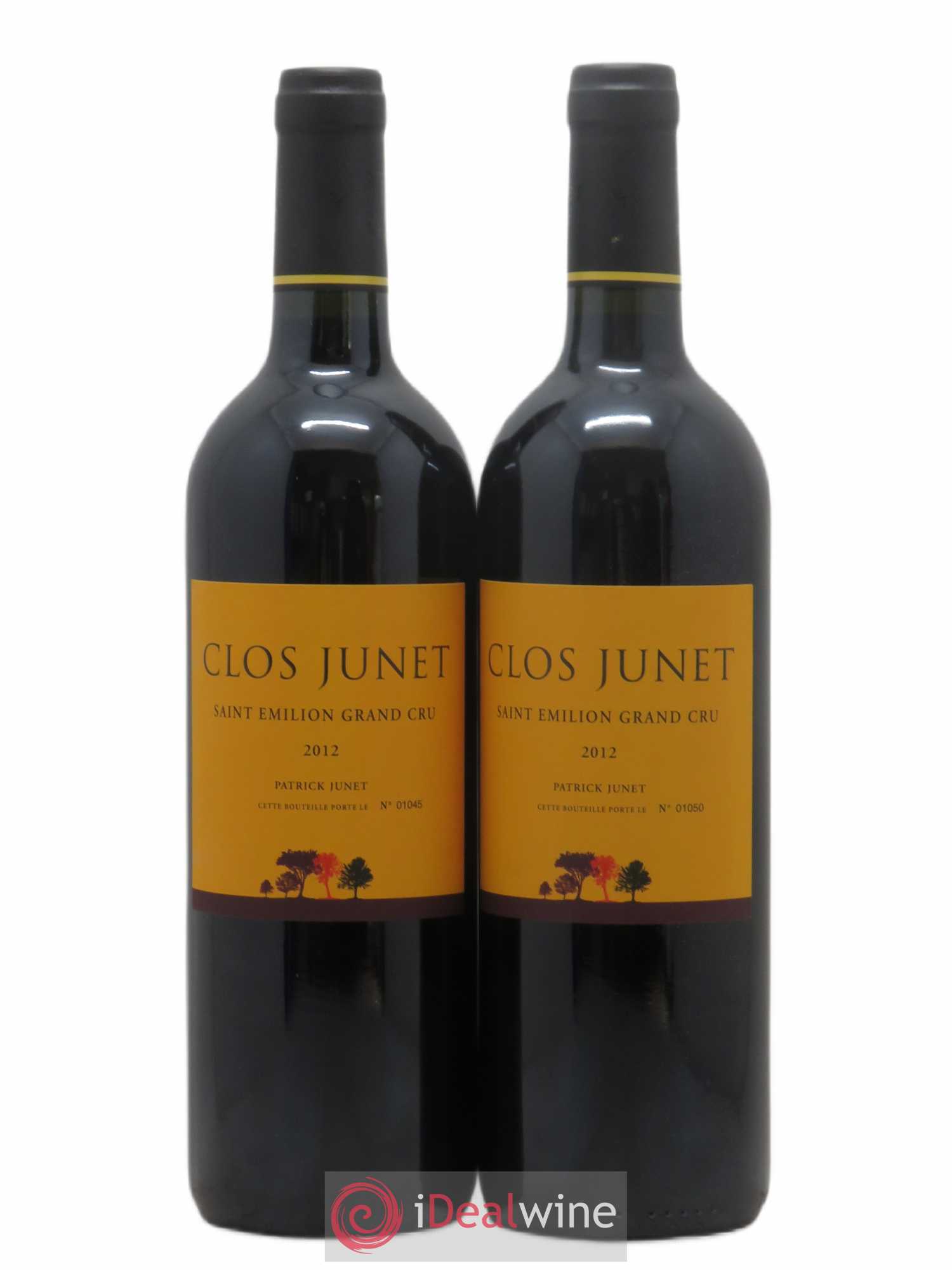 Saint-Émilion Grand Cru Château Clos Junet (sans prix de réserve) 2012 - Posten von 2 Flaschen - 0