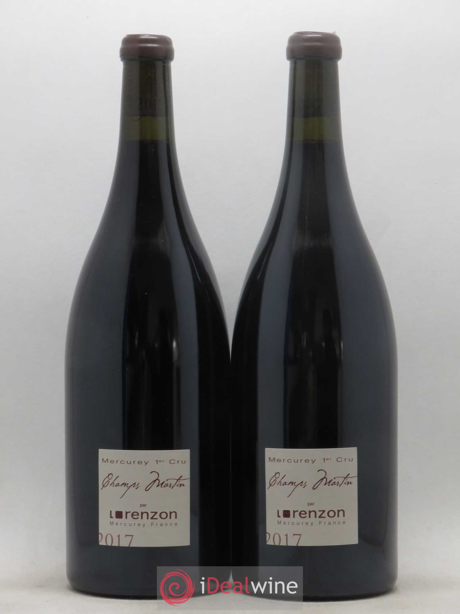 Mercurey 1er Cru Les Champs Martin Bruno Lorenzon 2017 - Posten von 2 Magnum - 0